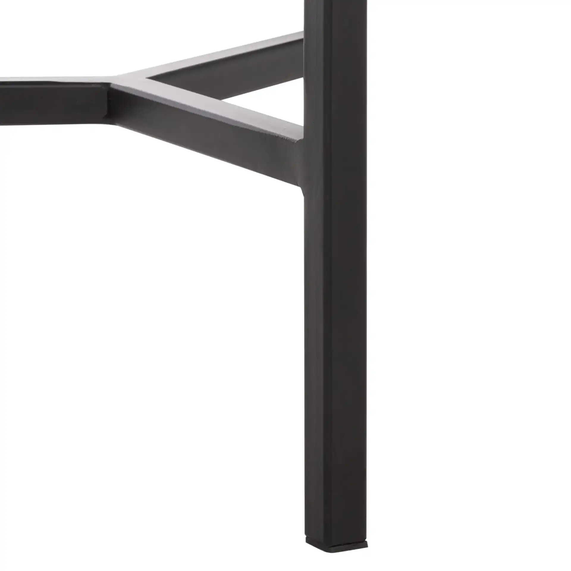 Abama Marble Side Table in Ivory / Black, detail view