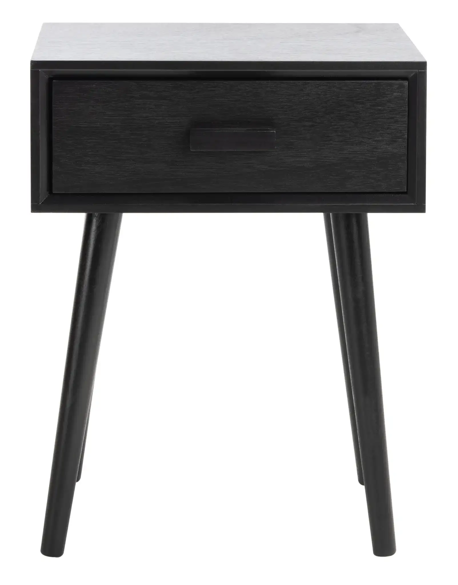 Lyle One Drawer Side Table in Black