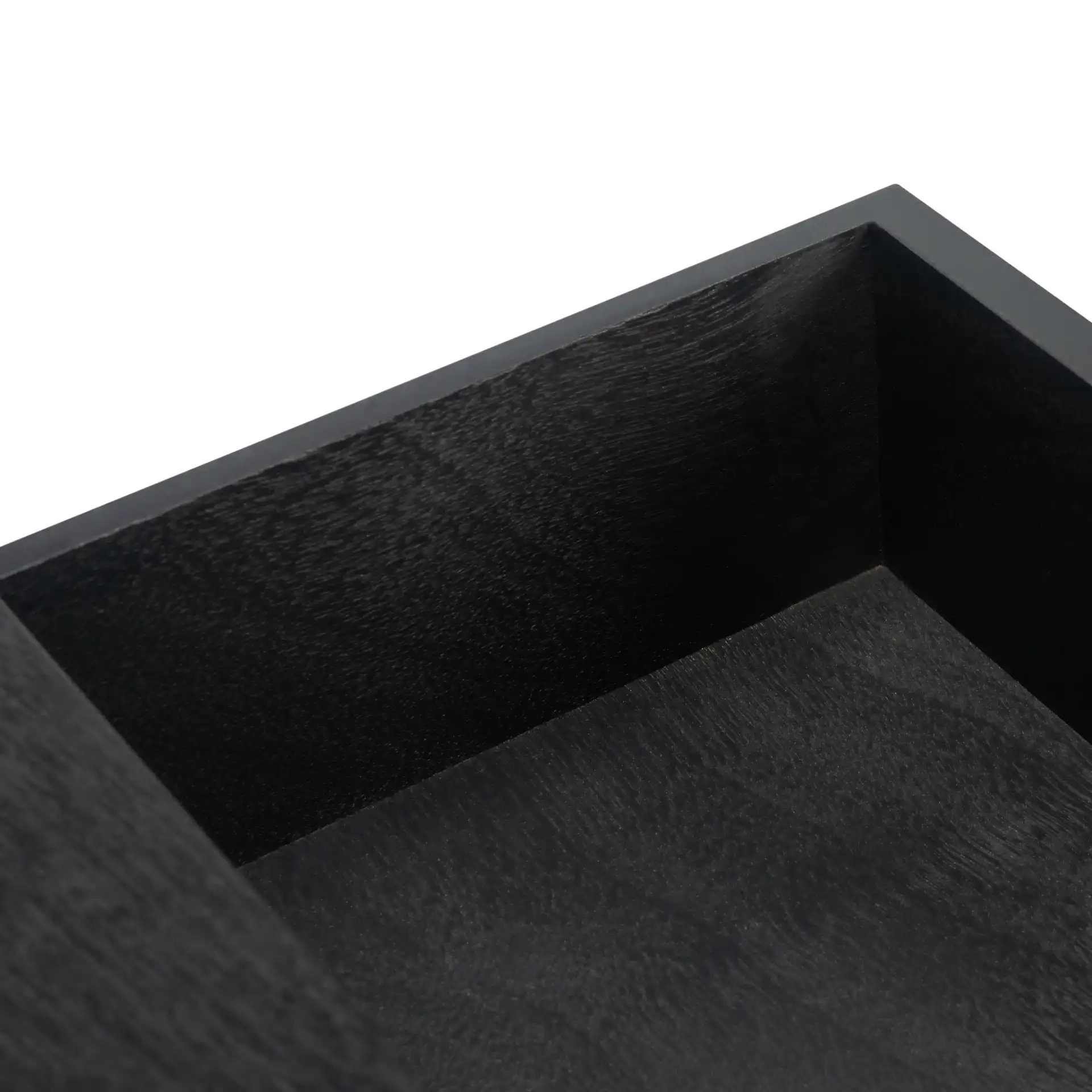 Mabel One-Drawer Accent Table in Black in a styled room
