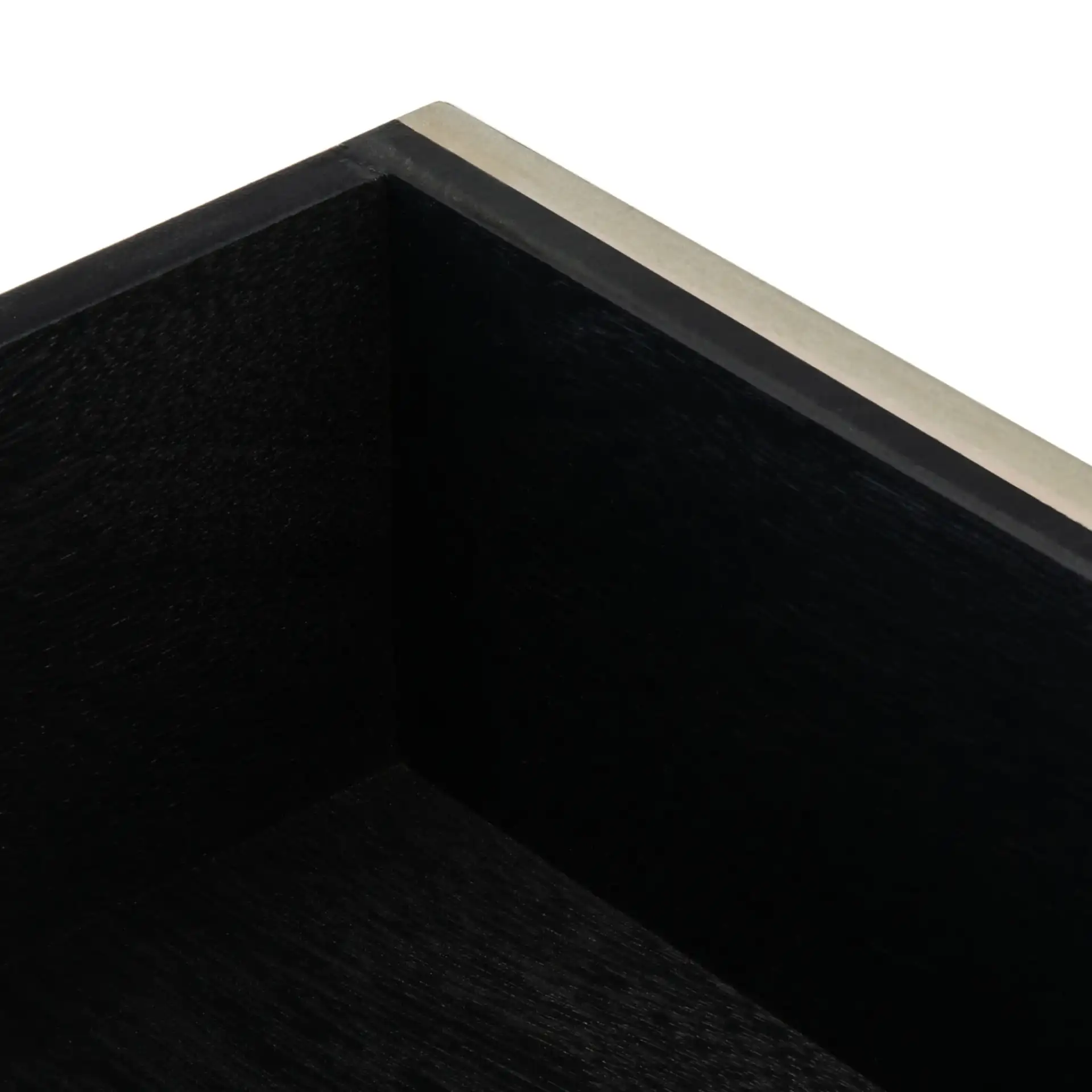 Estella One-Drawer Accent Table in Black in a styled room