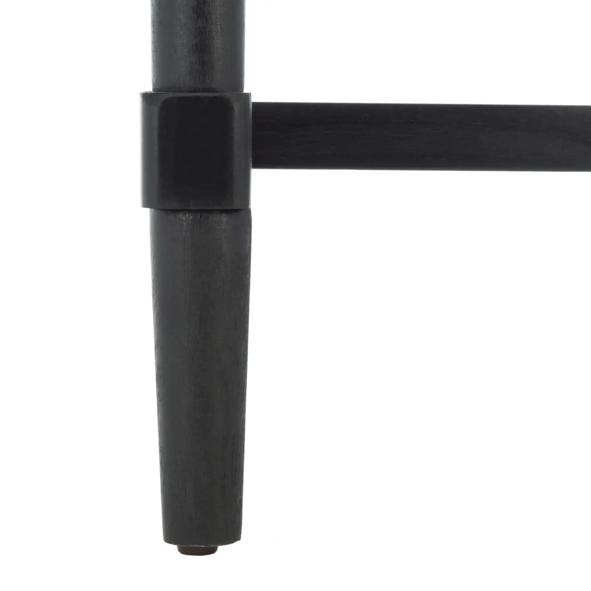 Estella One-Drawer Accent Table in Black, detail view