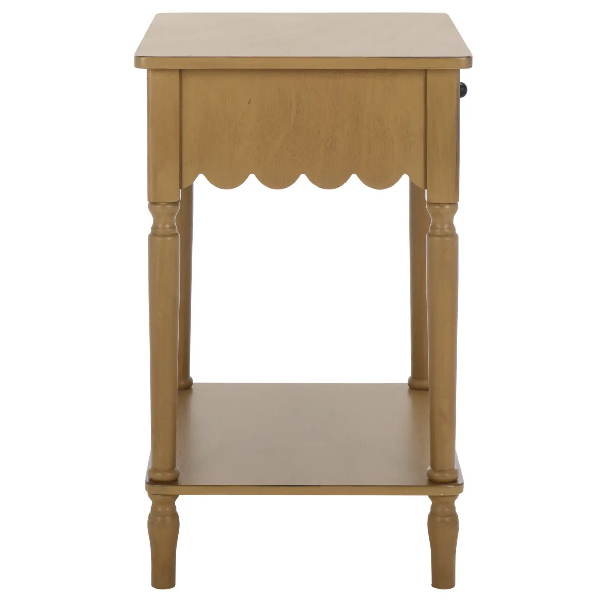 Haven One-Drawer Accent Table in Desert Brown, detail view