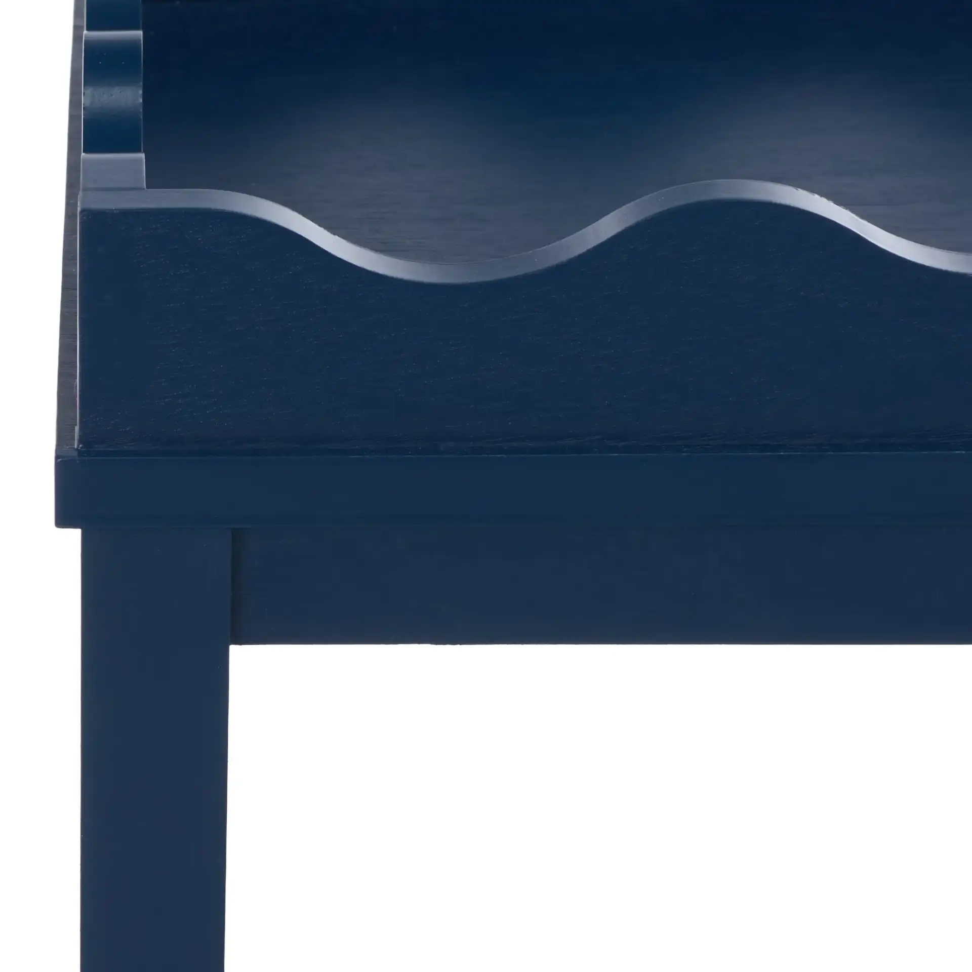 Darlyn One-Drawer Accent Table in Ink Blue in a styled room