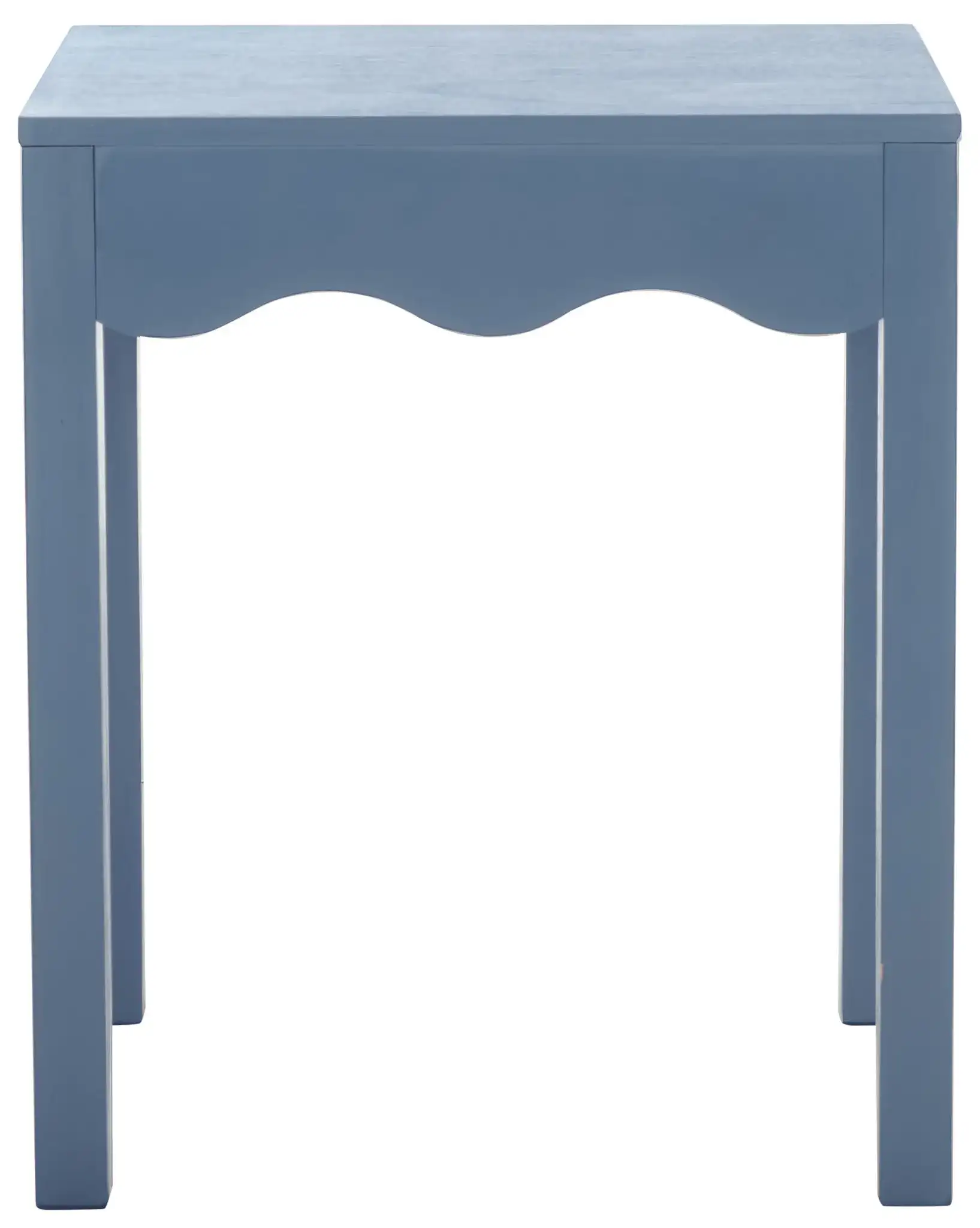 Lilith Square Wave Accent Table in Blue