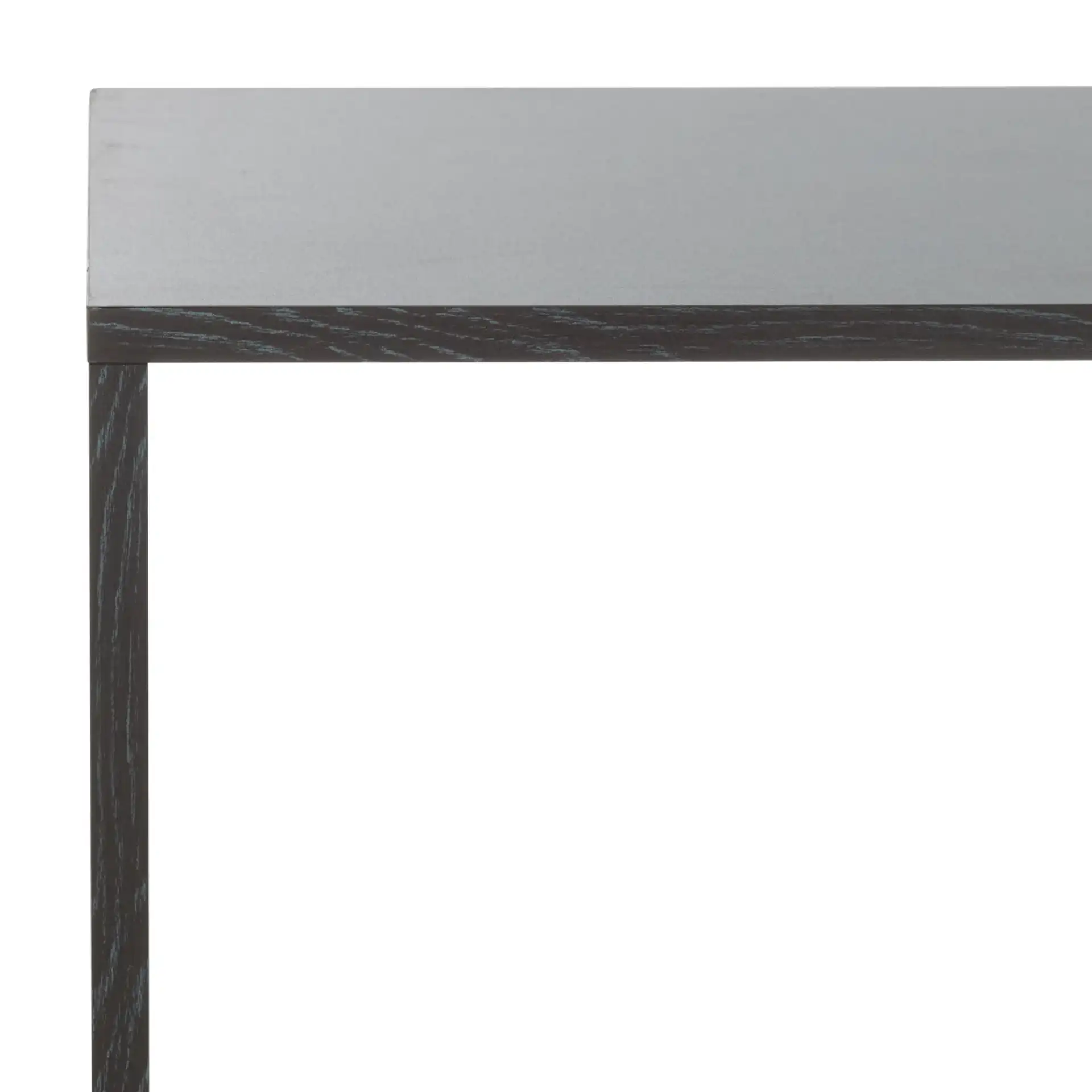 Yona Horizontal Accent Table in Black in a styled room