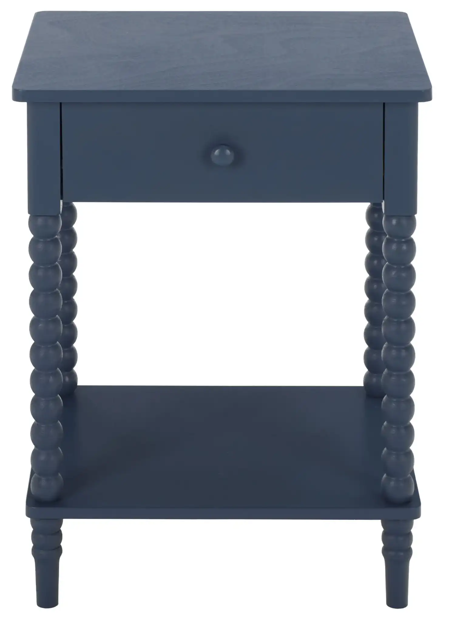 Orbis One Drawer Accent Table in Blue