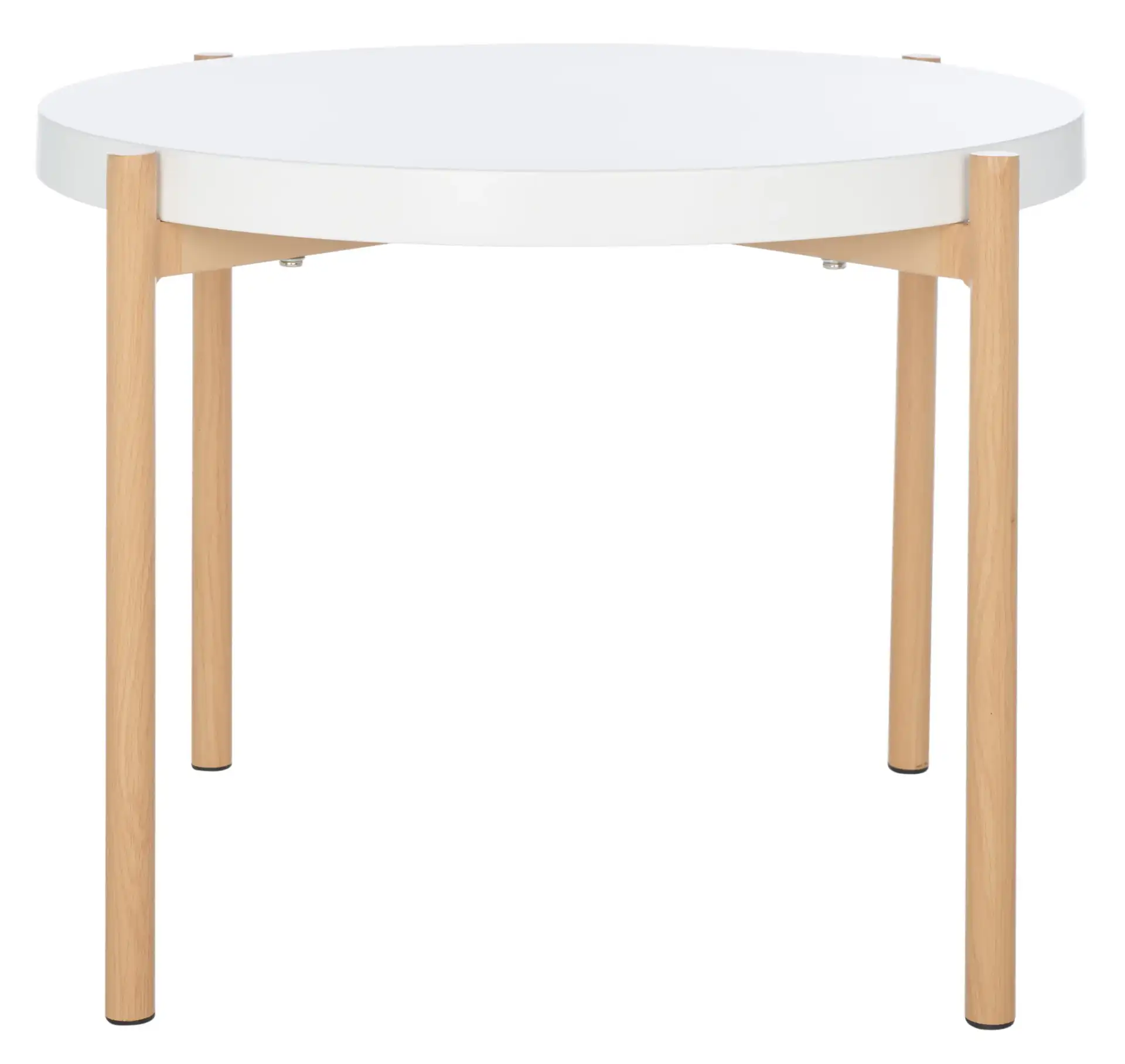 Solara Accent Table in White / Gold