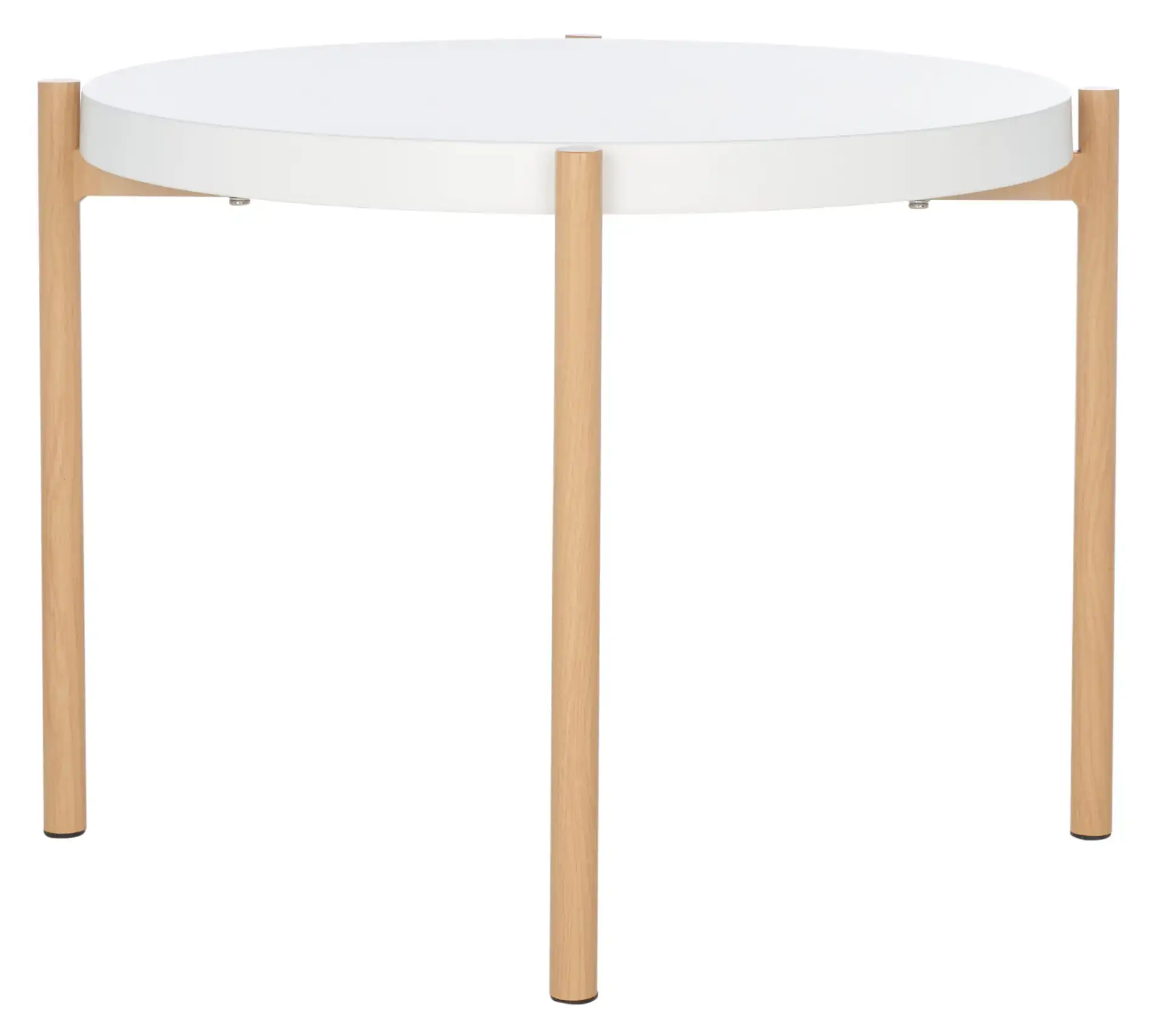 Solara Accent Table in White / Gold, detail view