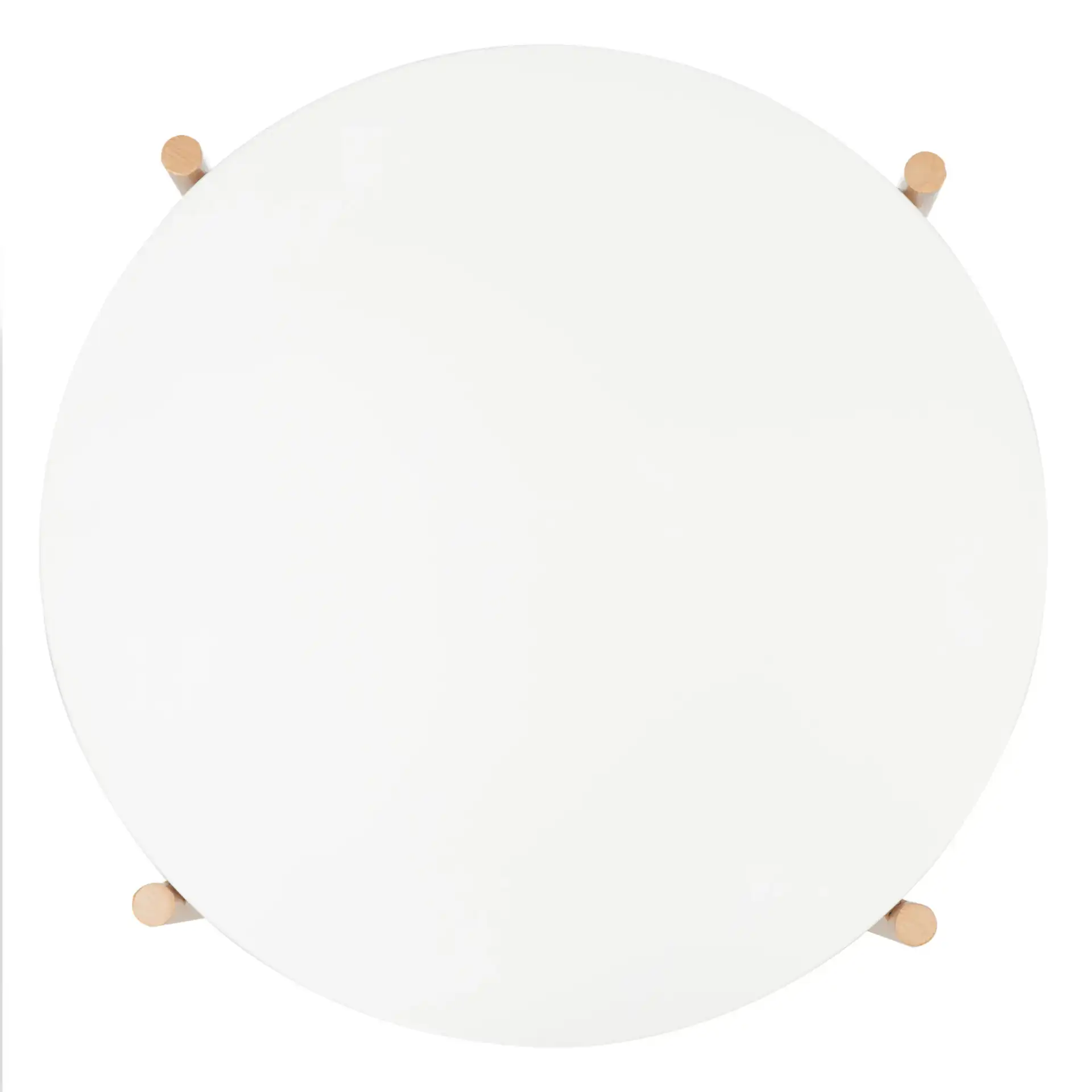 Solara Accent Table in White / Gold, detail view