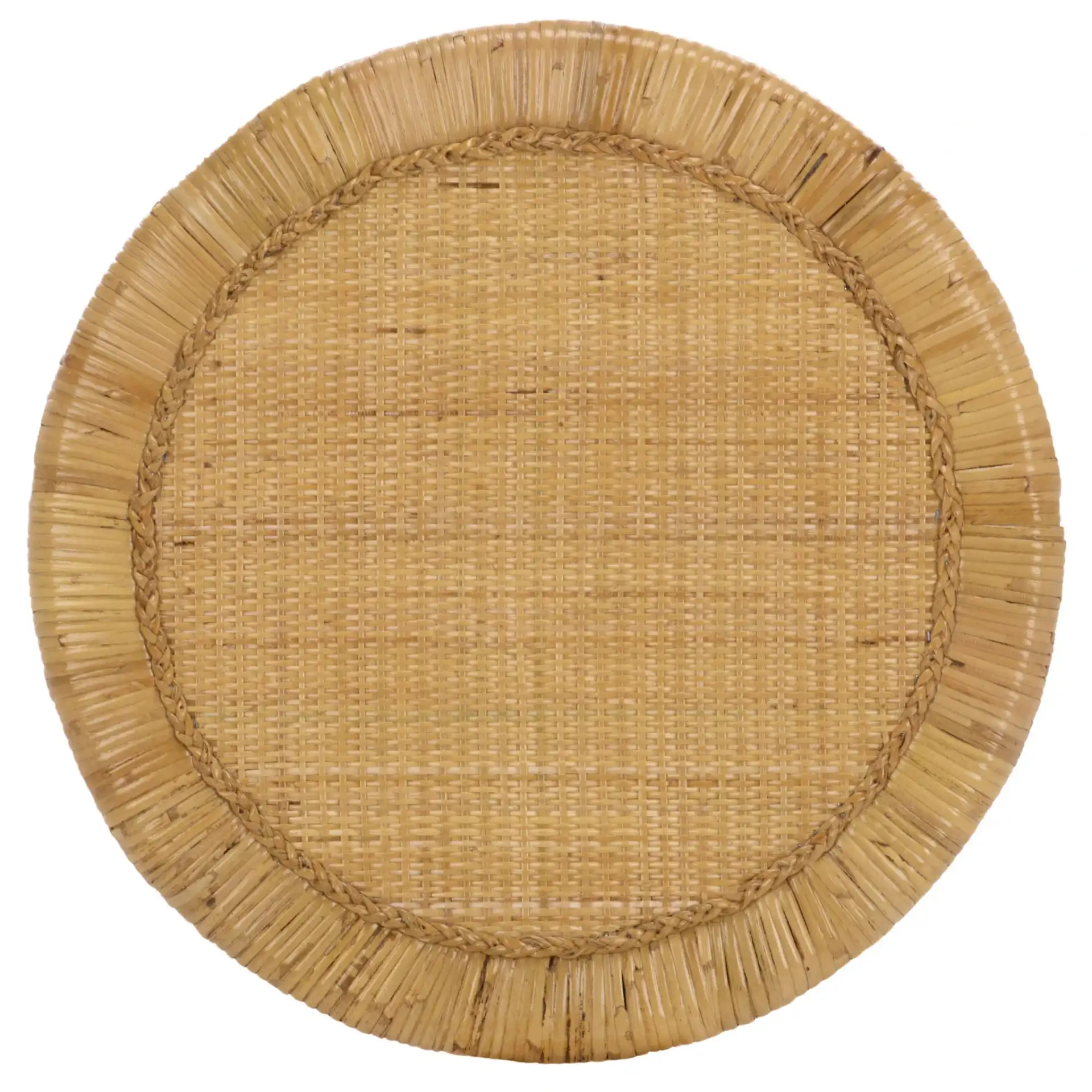 Akane Accent Table With Shelf in Natural, detail view