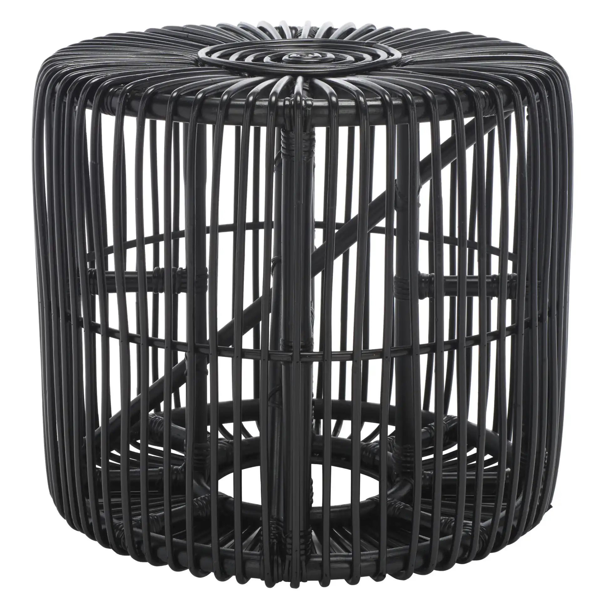 Jabez Round Accent Table in Black