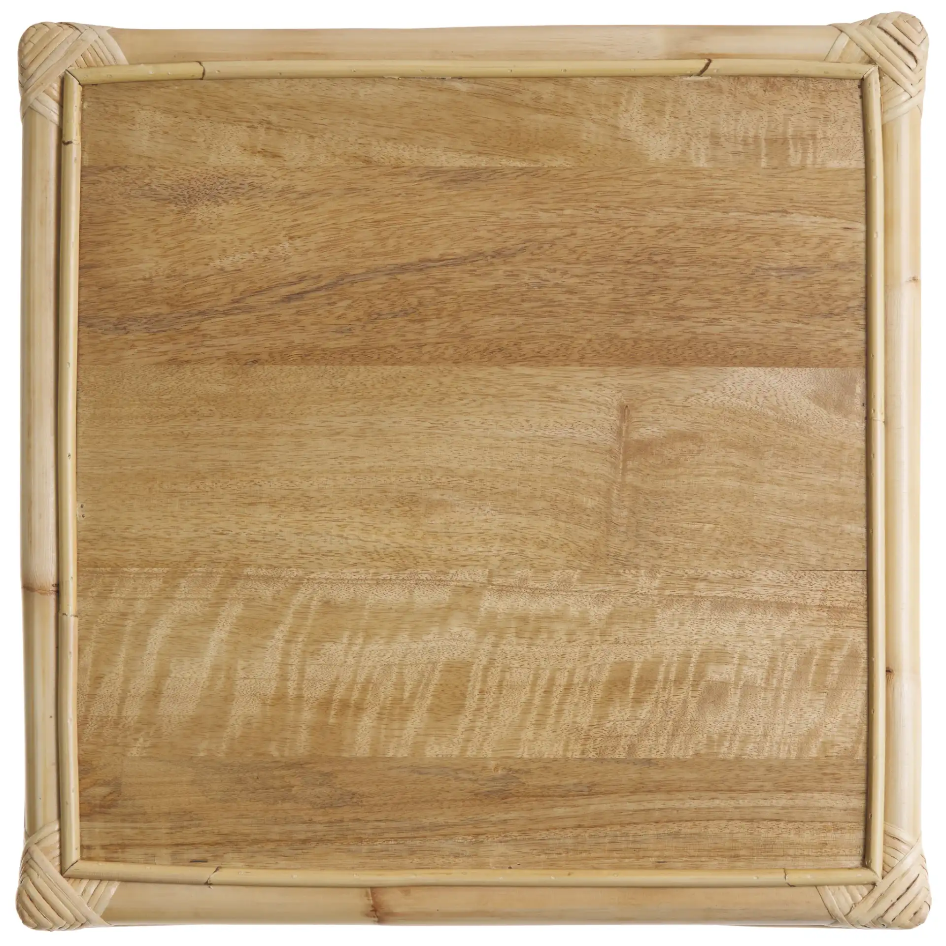 Arvid Square Accent Table in Natural, detail view