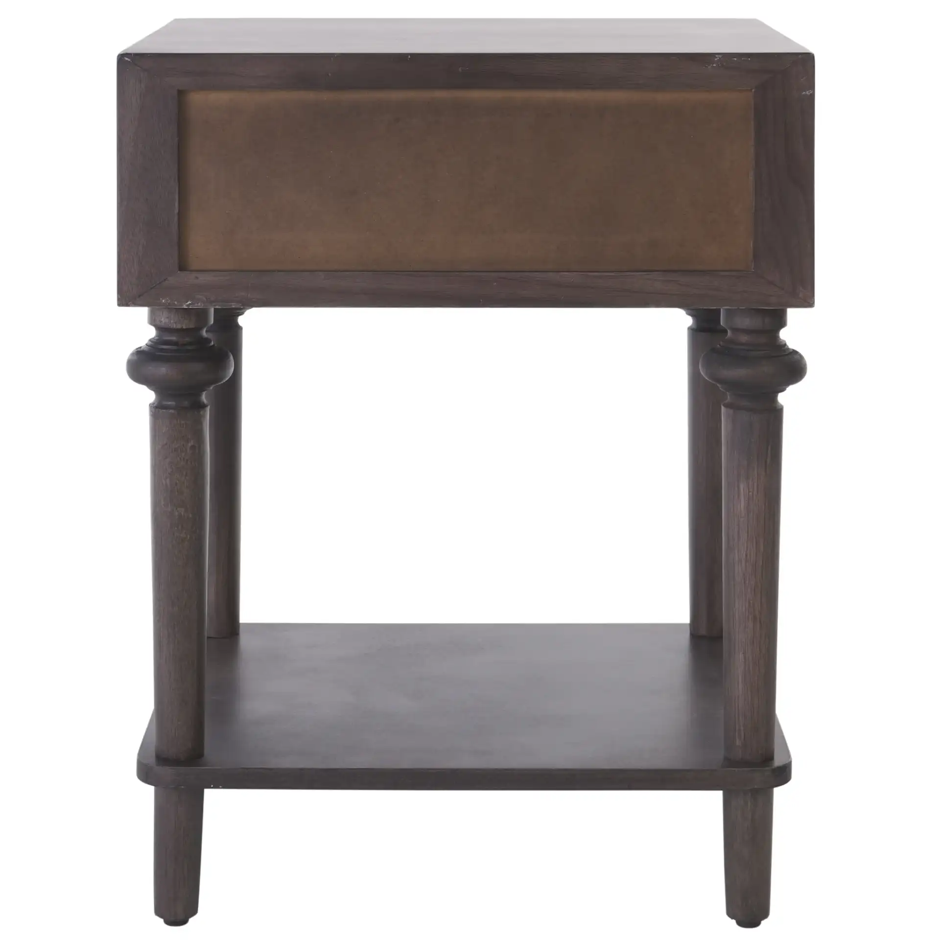 Ambrashi End Table in Dark Gray, detail view