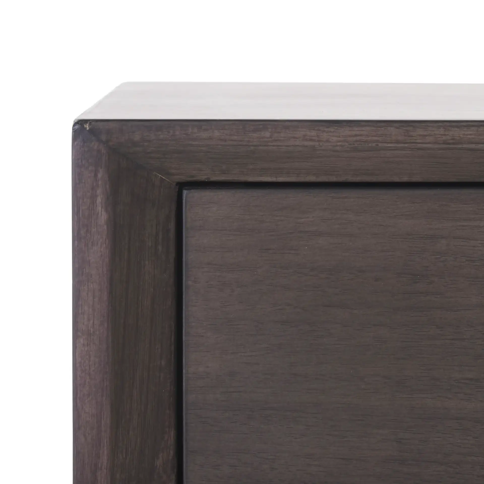 Ambrashi End Table in Dark Gray in a styled room