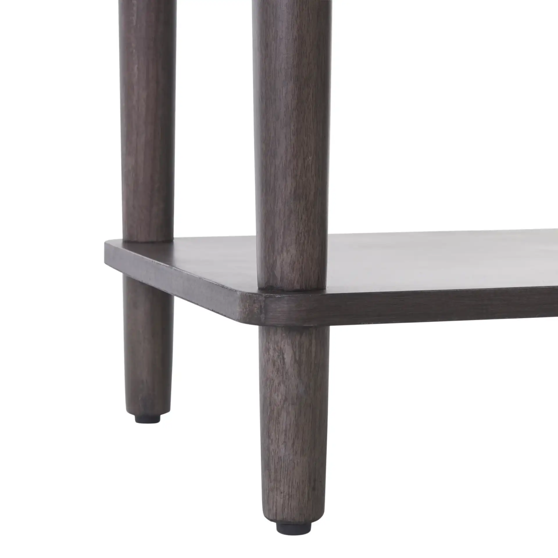 Ambrashi End Table in Dark Gray, detail view