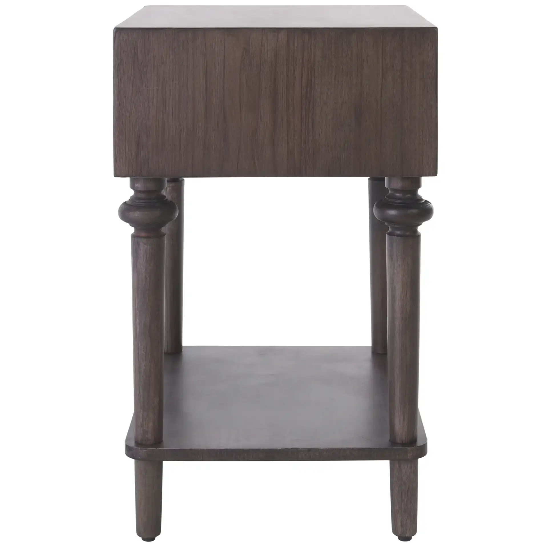 Ambrashi End Table in Dark Gray, detail view
