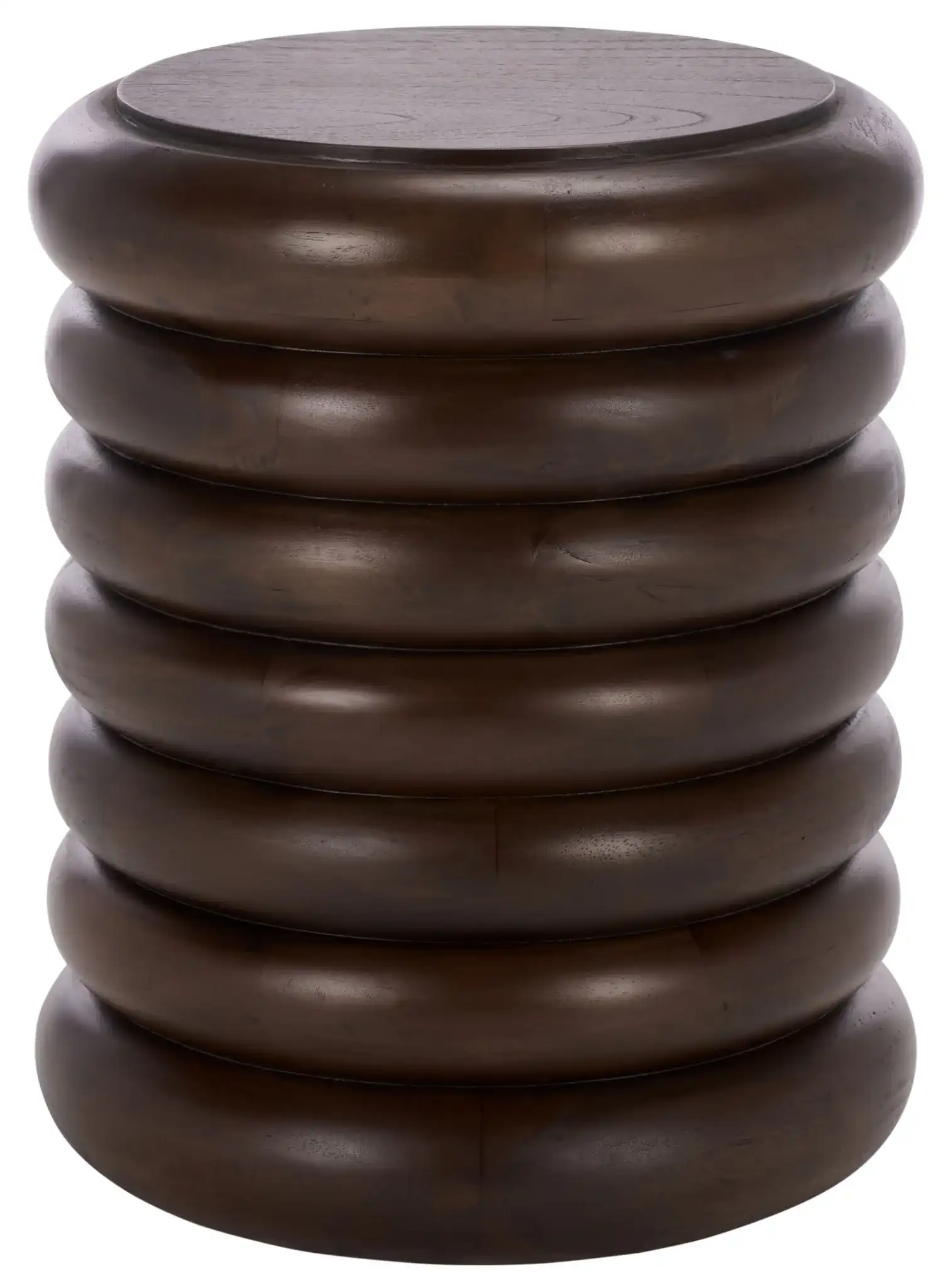 Anatoly Round Accent Table in Brown