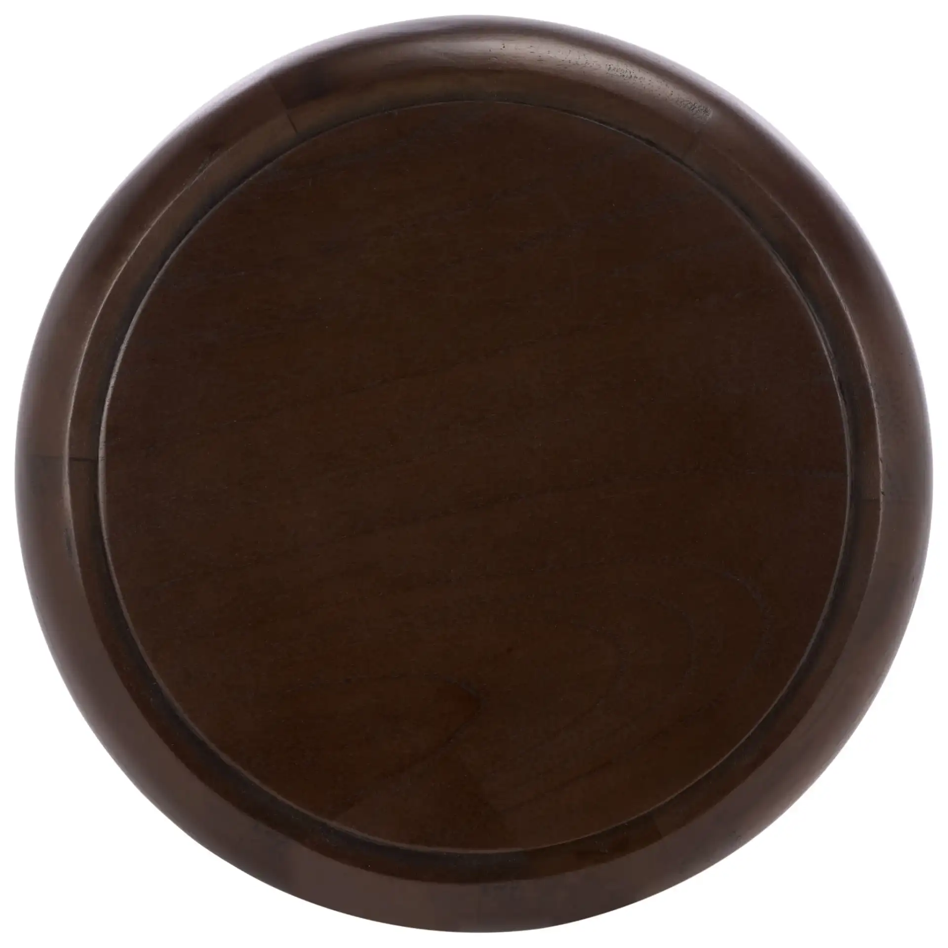 Anatoly Round Accent Table in Brown, detail view