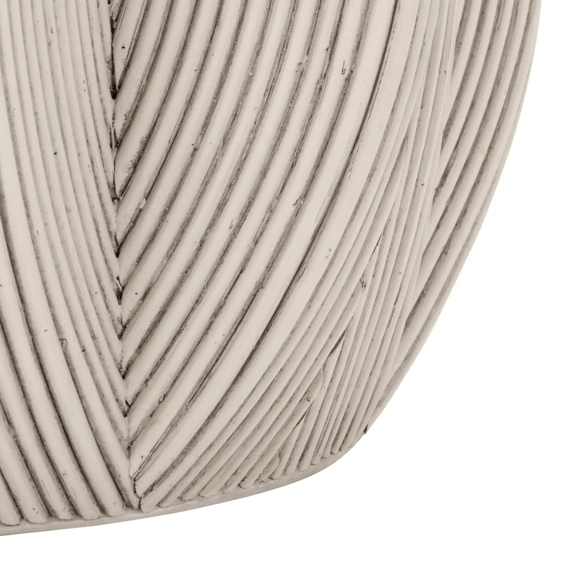 Oleg Accent Table in White Washed, detail view