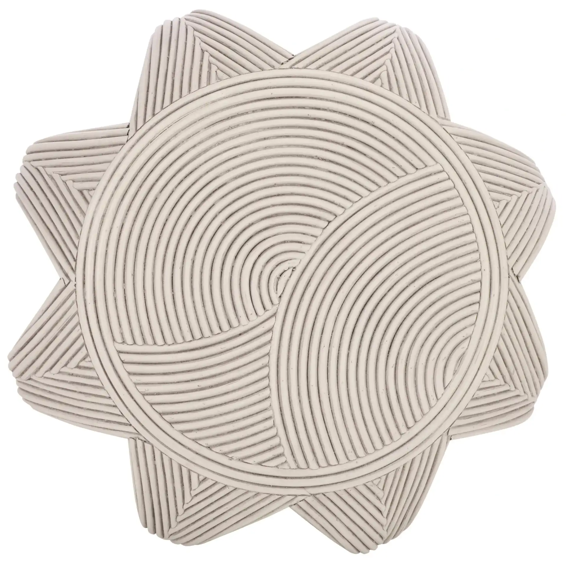 Oleg Accent Table in White Washed, detail view