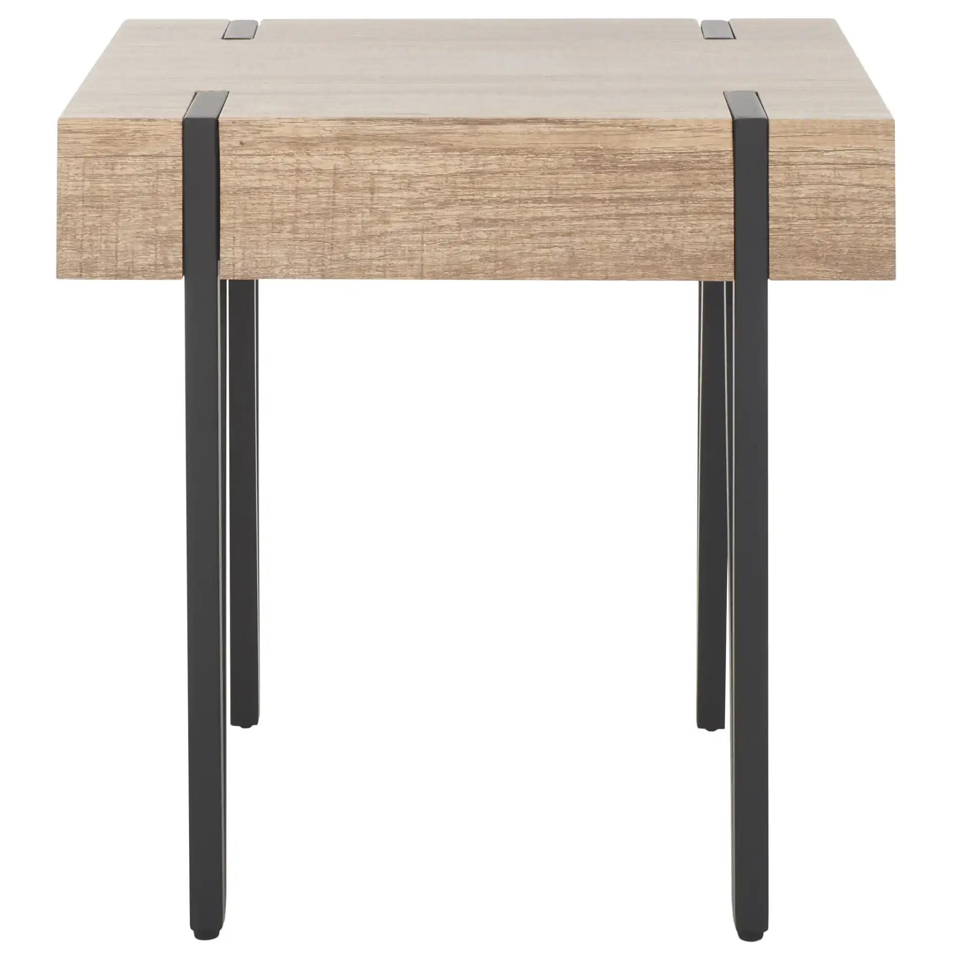 Alyssa End Table in Multibrown / Black, detail view
