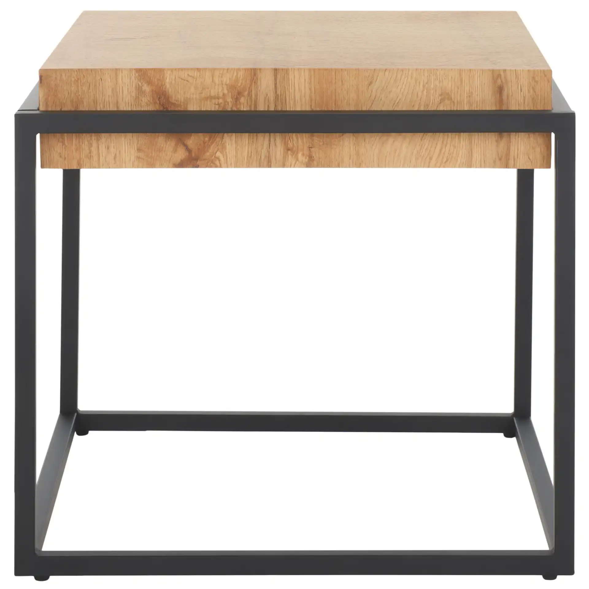 Edgefield End Table in Natural / Black, detail view