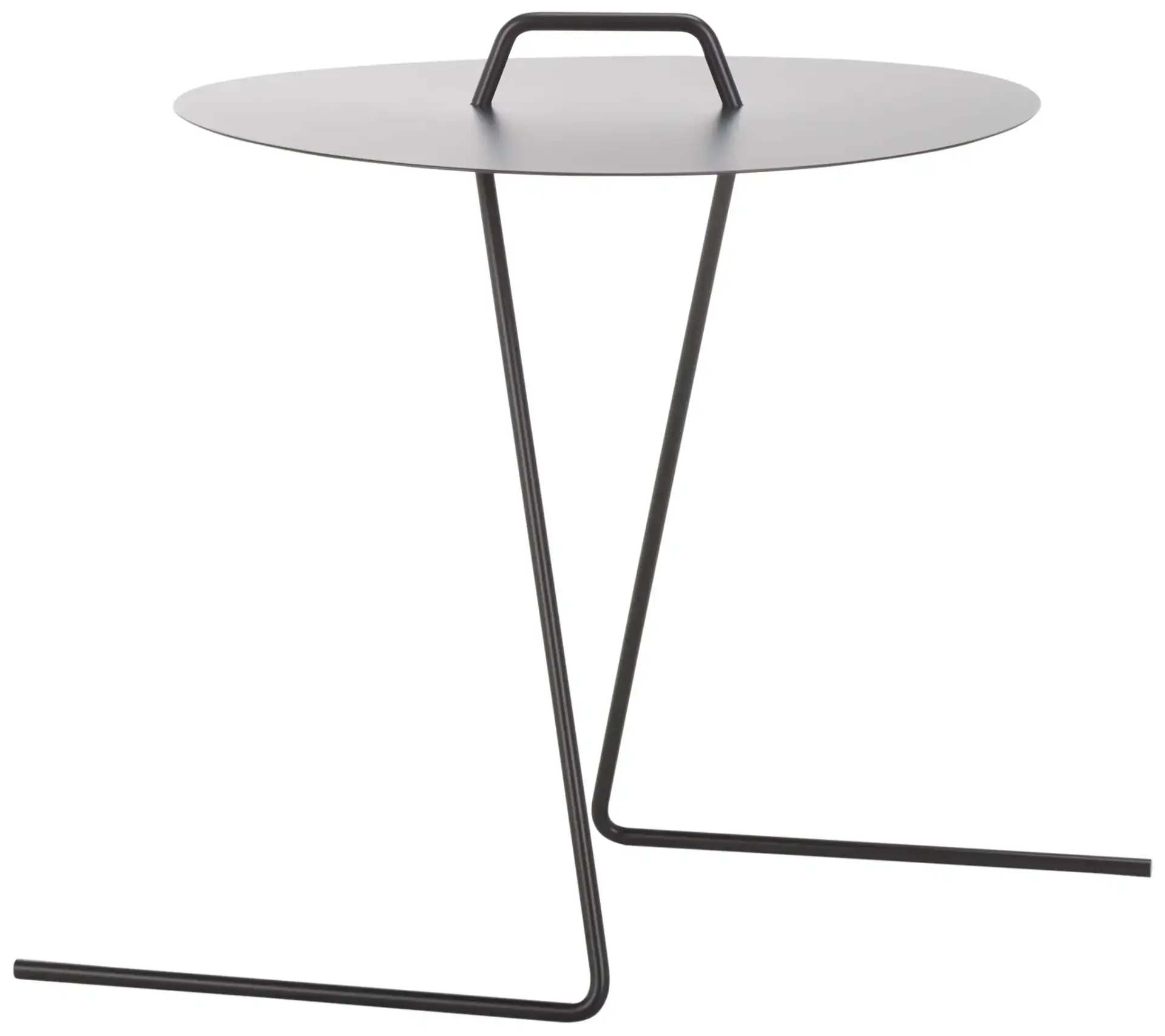 Eugenia Side Table in Matte Black