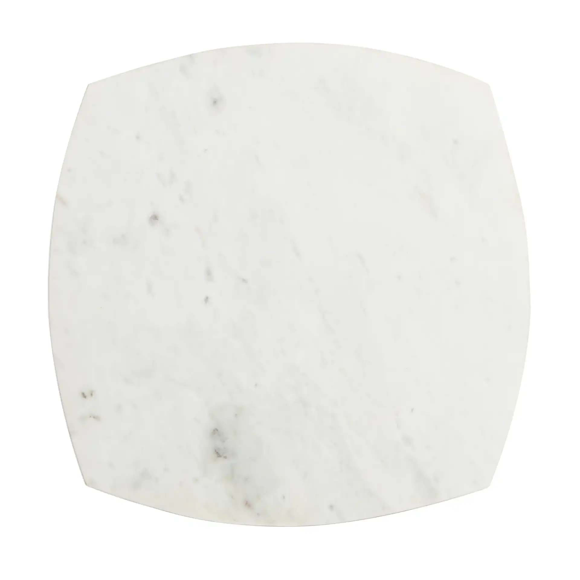 Lara Marble Side Table in White Washed / White, detail view