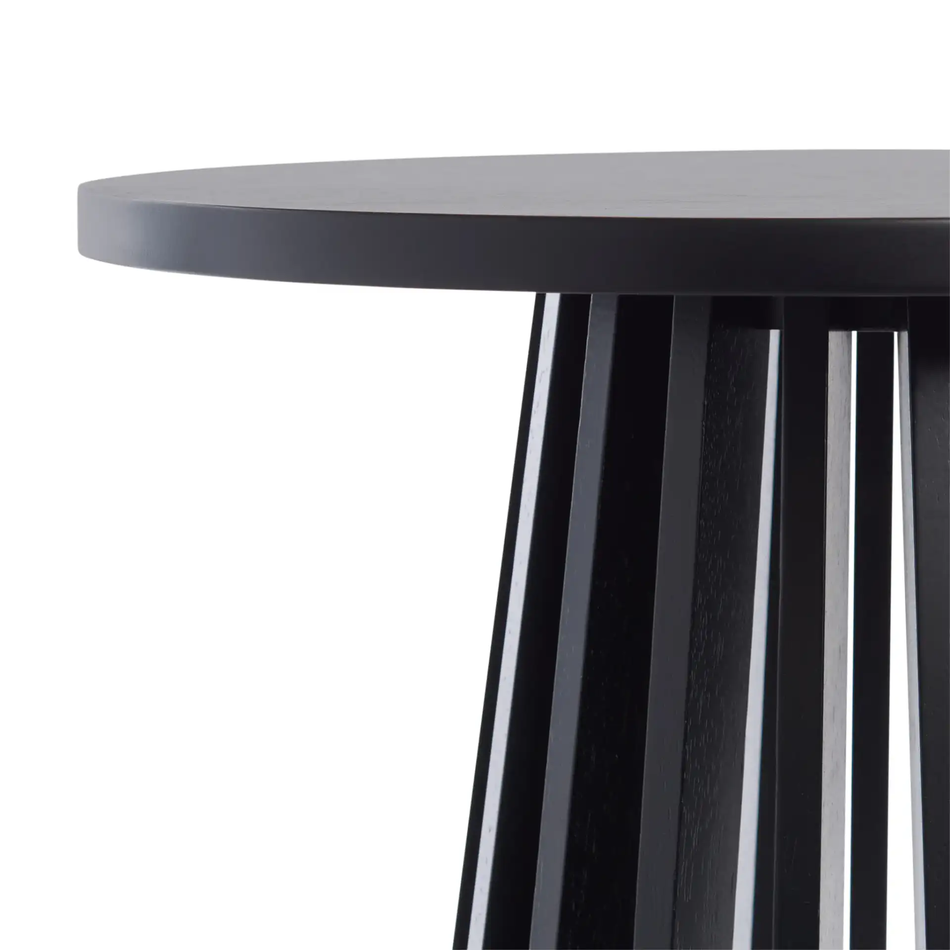 Cassio Accent Table in Black in a styled room