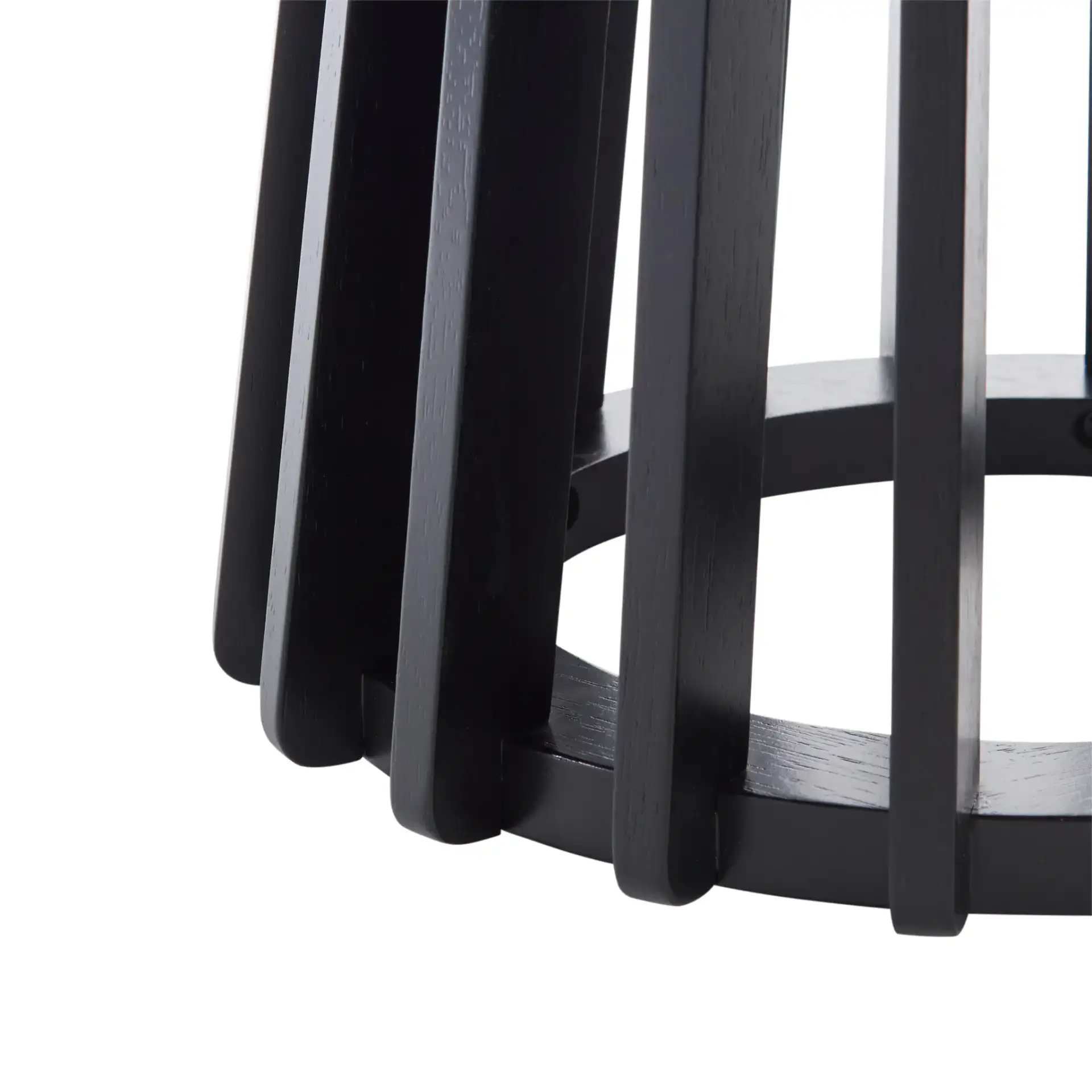Cassio Accent Table in Black, detail view
