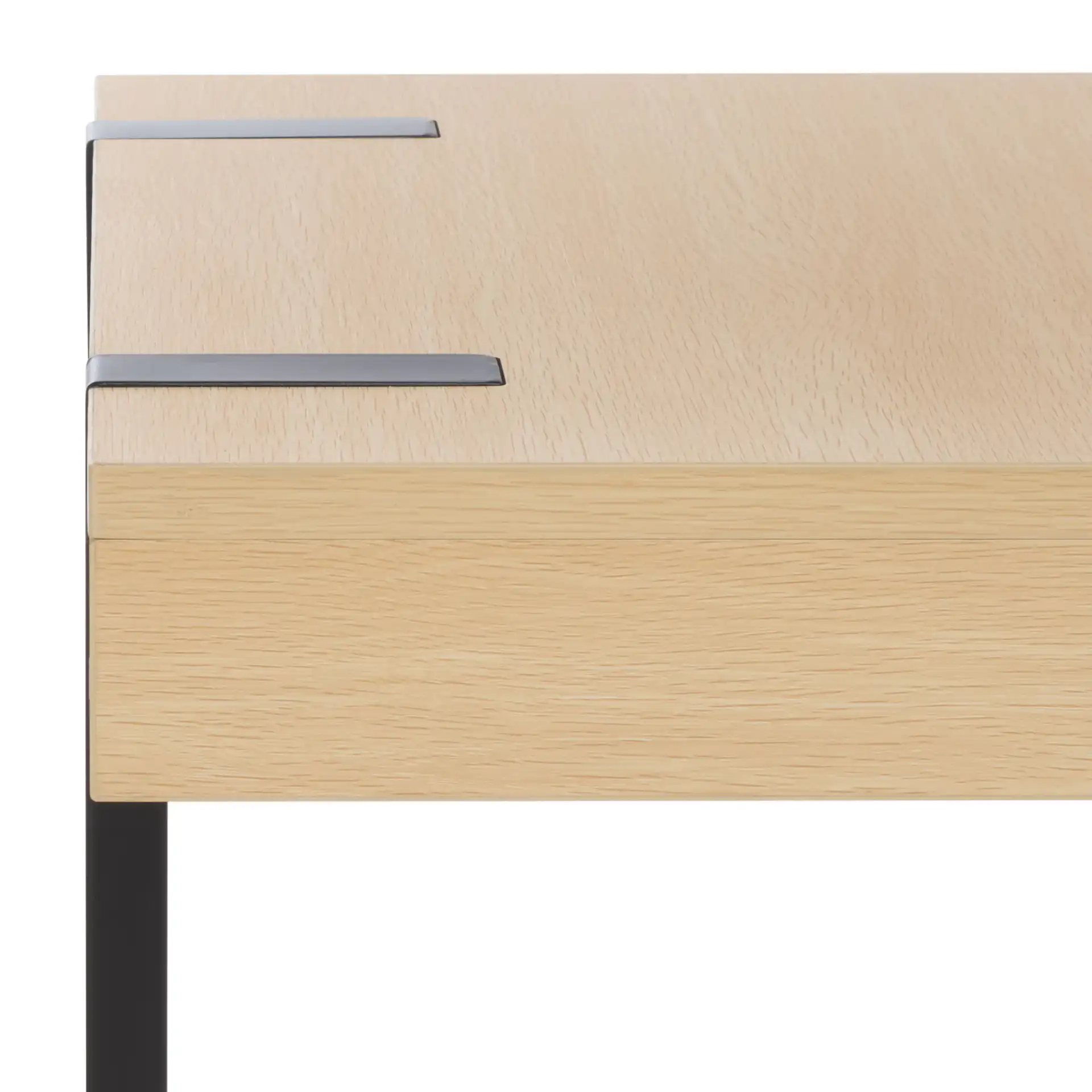 Klausner Accent Table in Sand / Black in a styled room