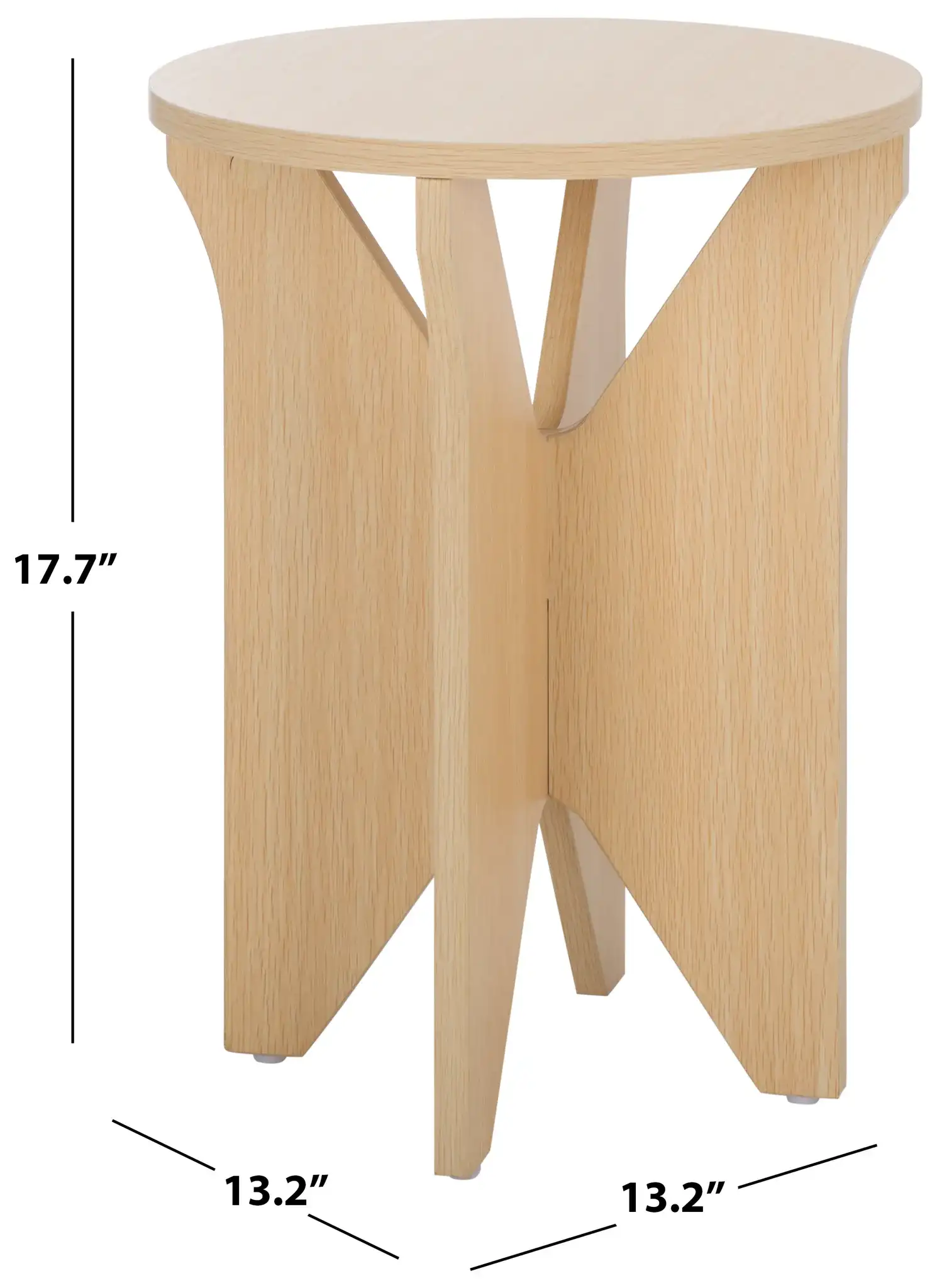 Elken Accent Table in Sand, detail view