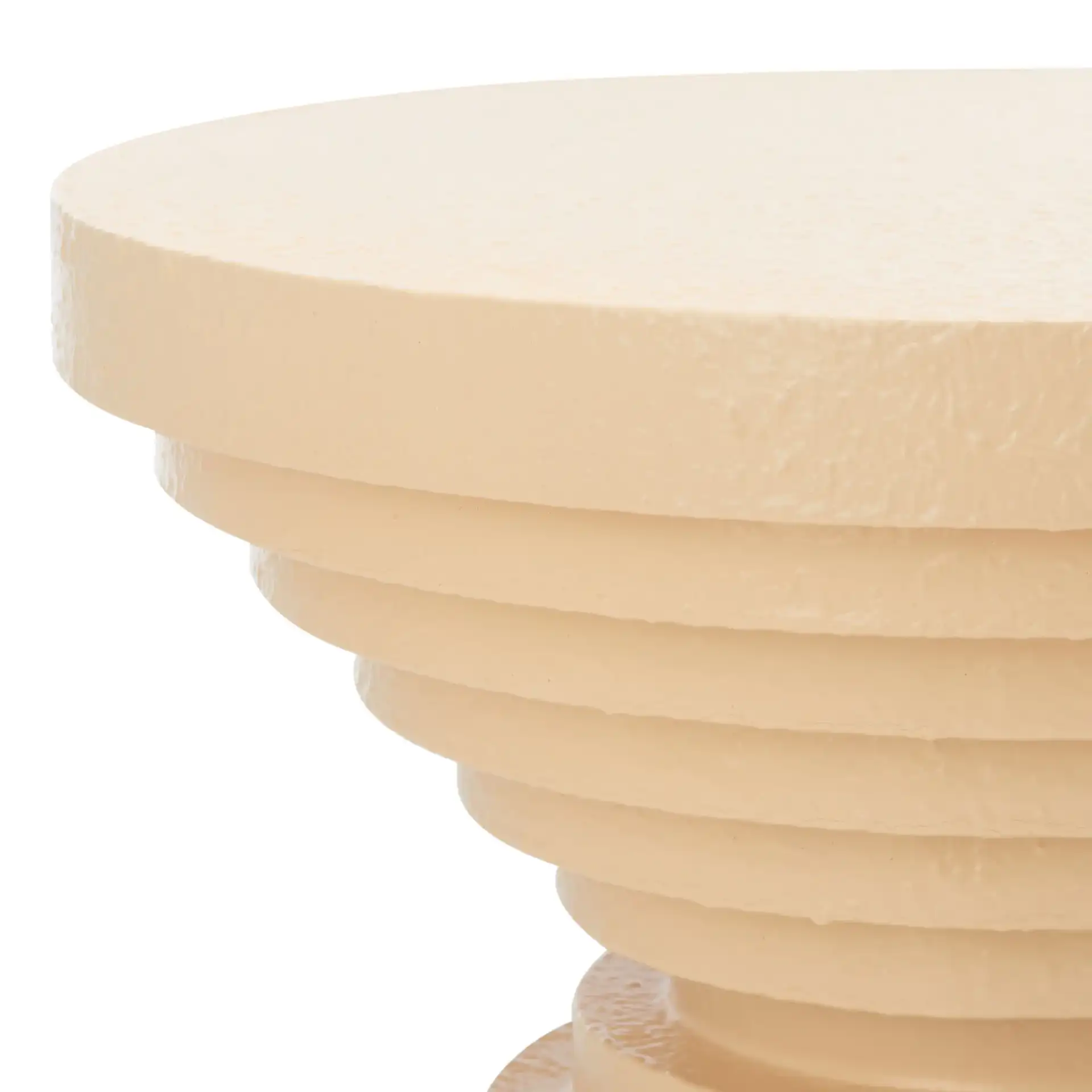 Glynn Accent Table in Cream in a styled room