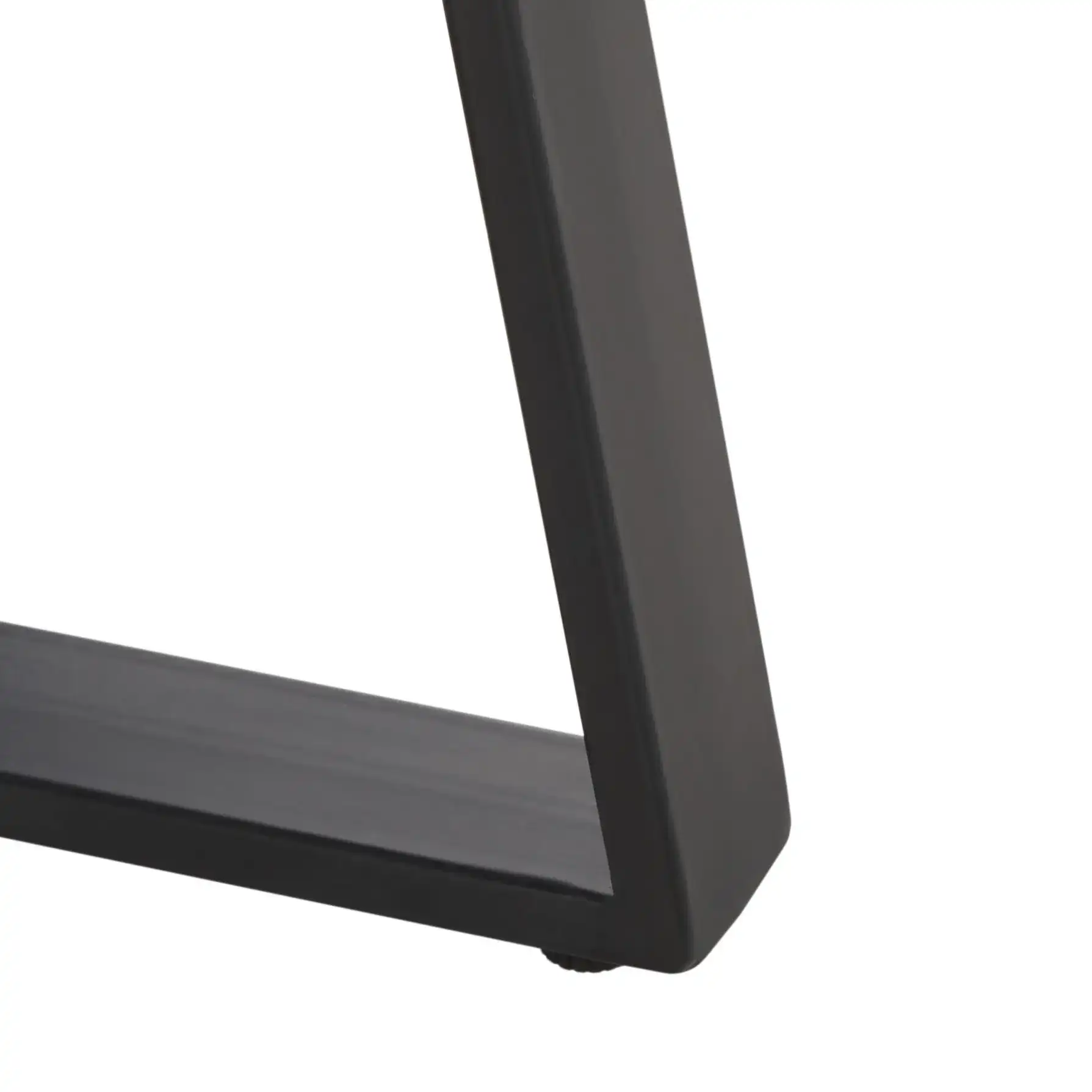 Guenon Round Accent Table in Gray Marble / Black, detail view