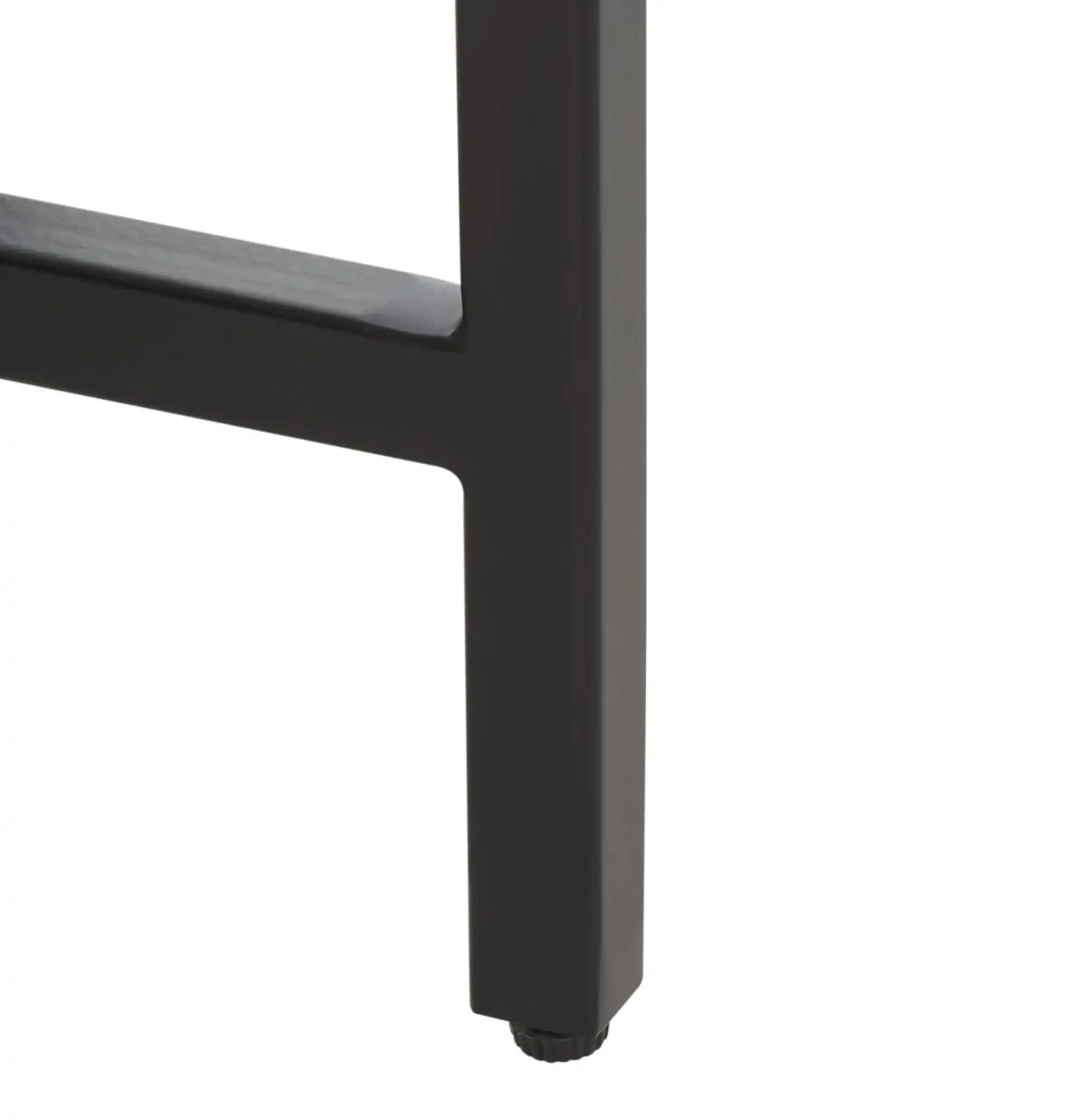 Gustavia Round Accent Table in Gray Marble / Black, detail view