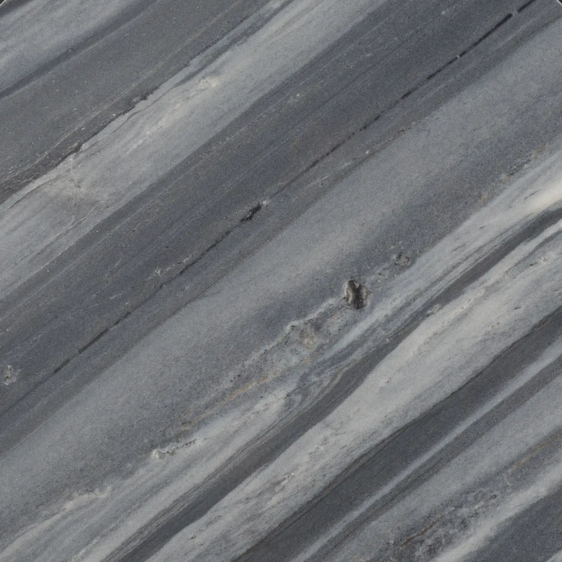 Gustavia Round Accent Table in Gray Marble / Black, detail view