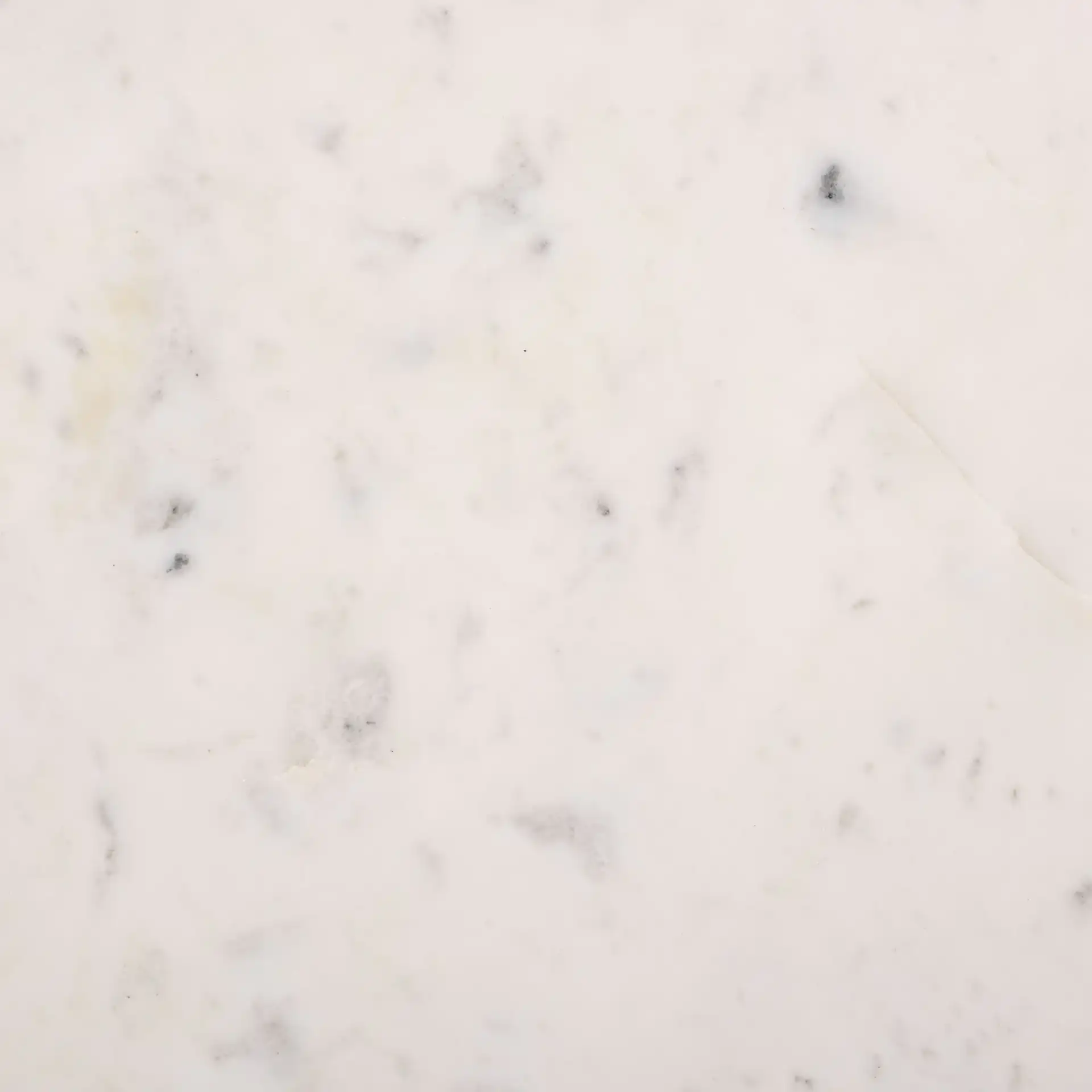 Dolores Round Accent Table in White Marble / Black, detail view