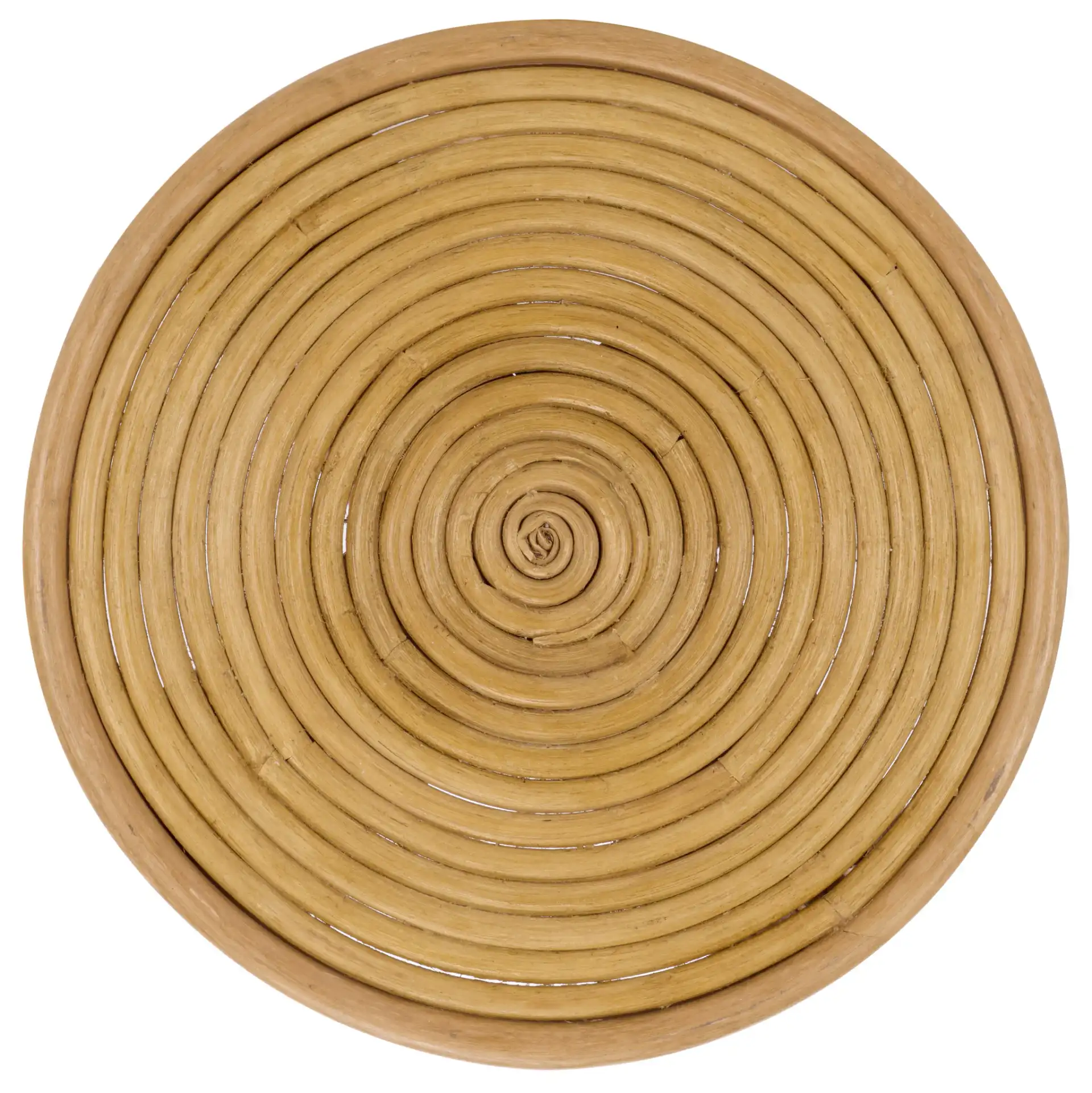 Asleesh Round Accent Table in Natural, detail view