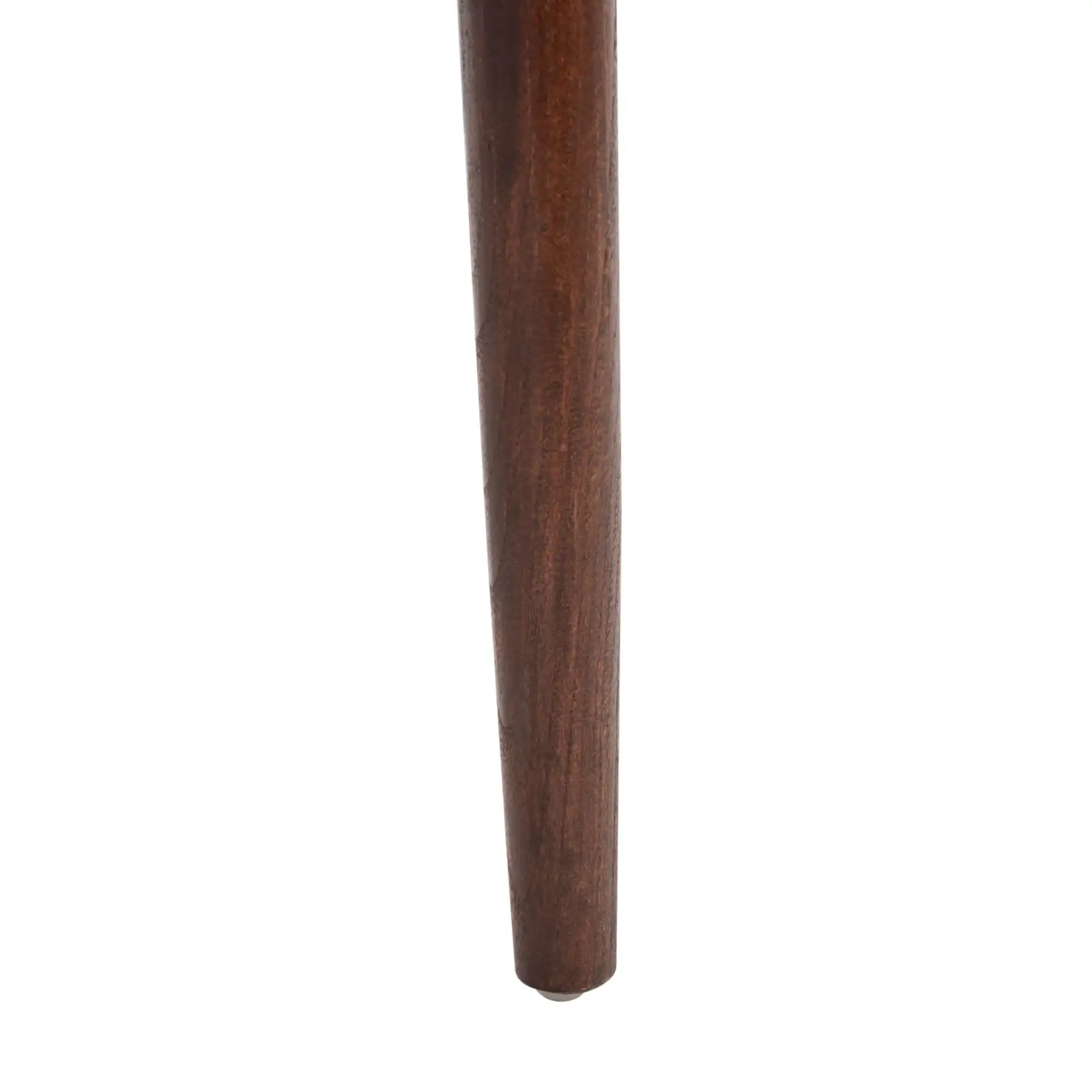 Munro Leather Woven Accent Chair in Walnut / Cognac, detail view