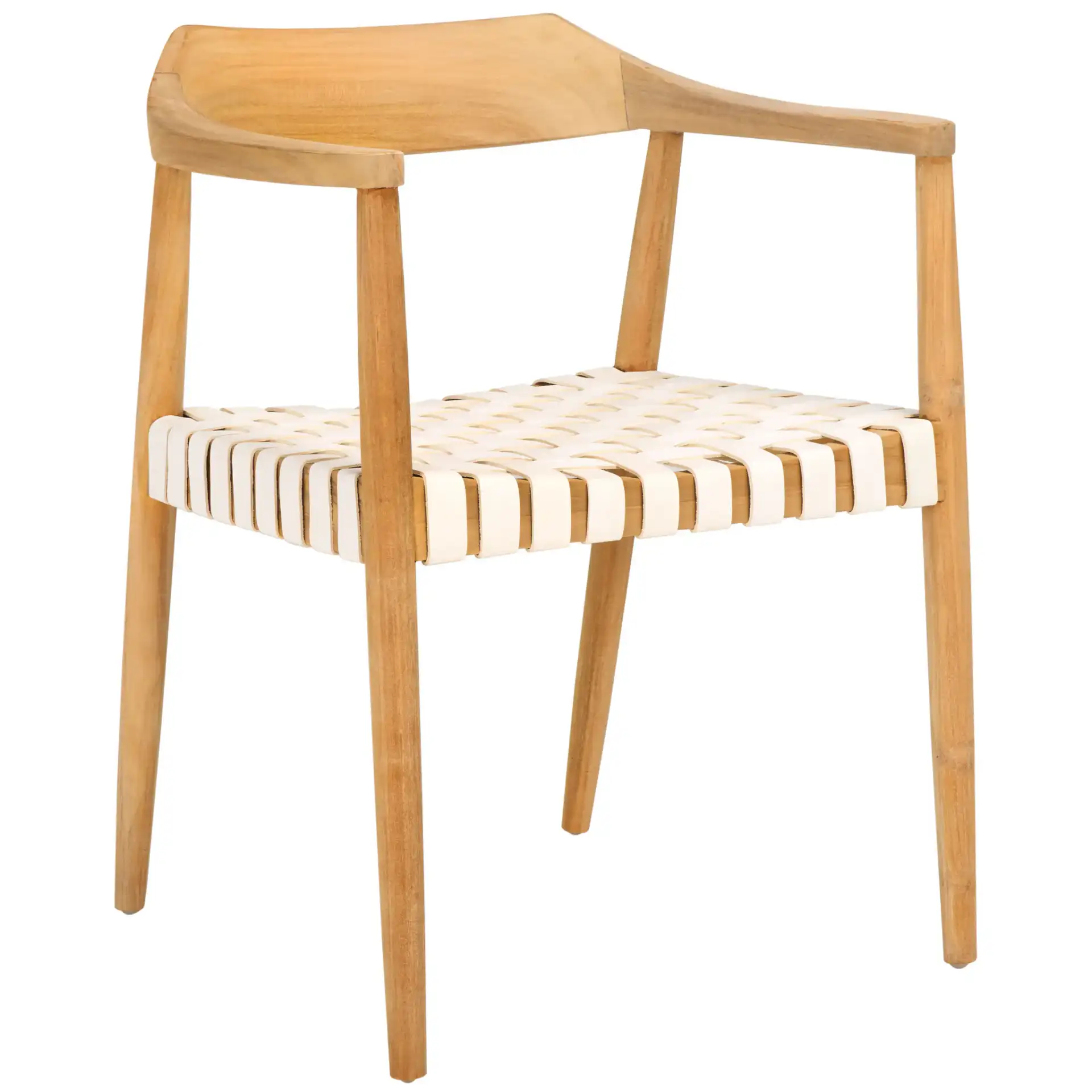 White / Natural Teak