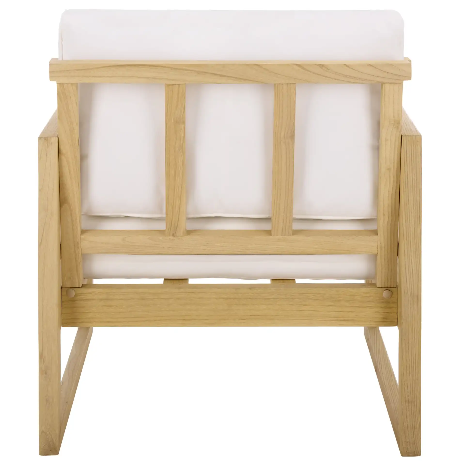 Montford Accent Chair in Natural / White, detail view