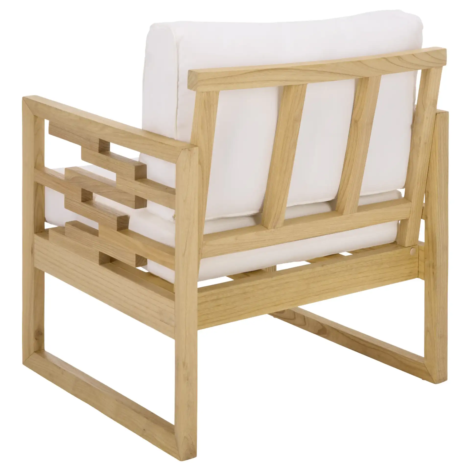 Montford Accent Chair in Natural / White, detail view