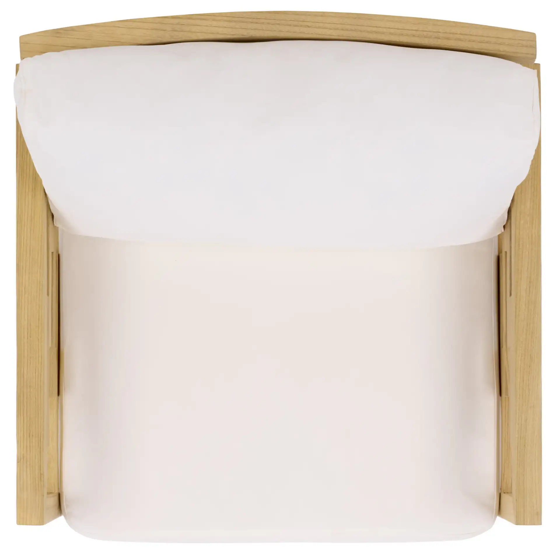 Montford Accent Chair in Natural / White, detail view
