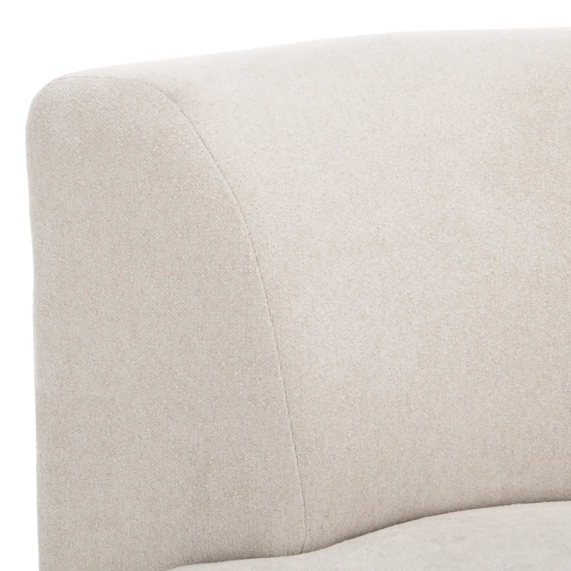 Rhyt Accent Chair in Beige in a styled room
