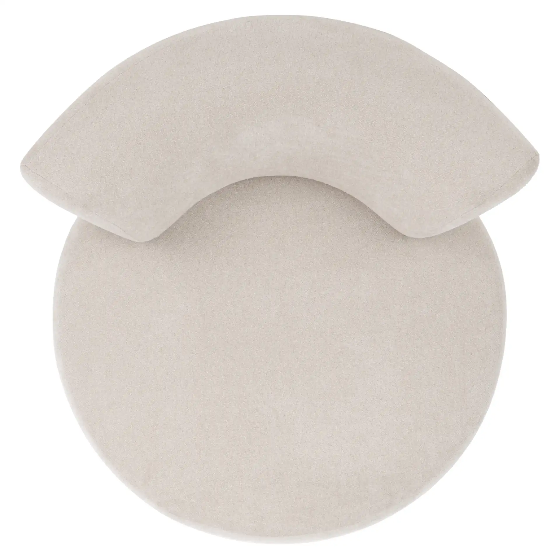 Rhyt Accent Chair in Beige, detail view