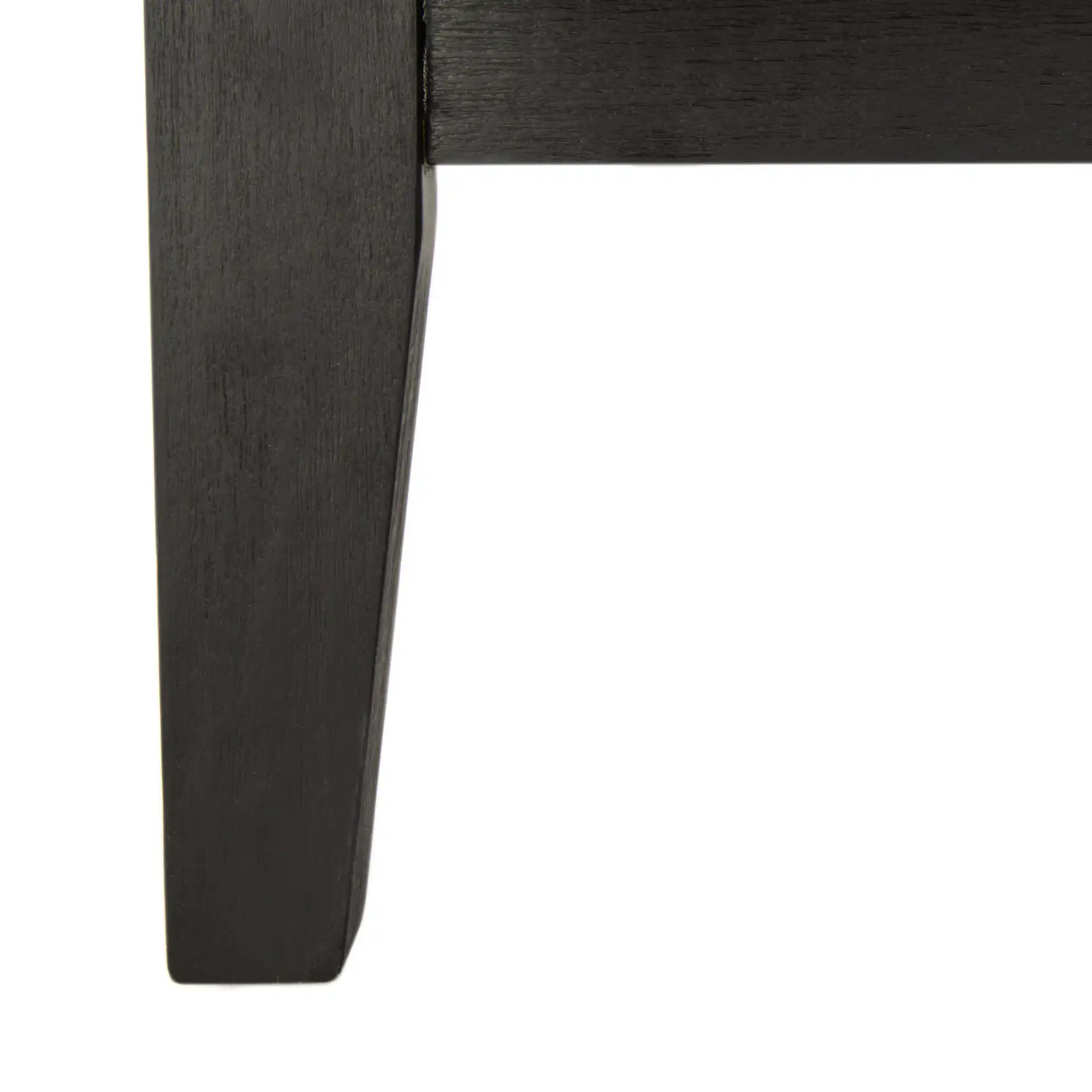 Nico Mid Century Accent Chair in Bone / Black, detail view
