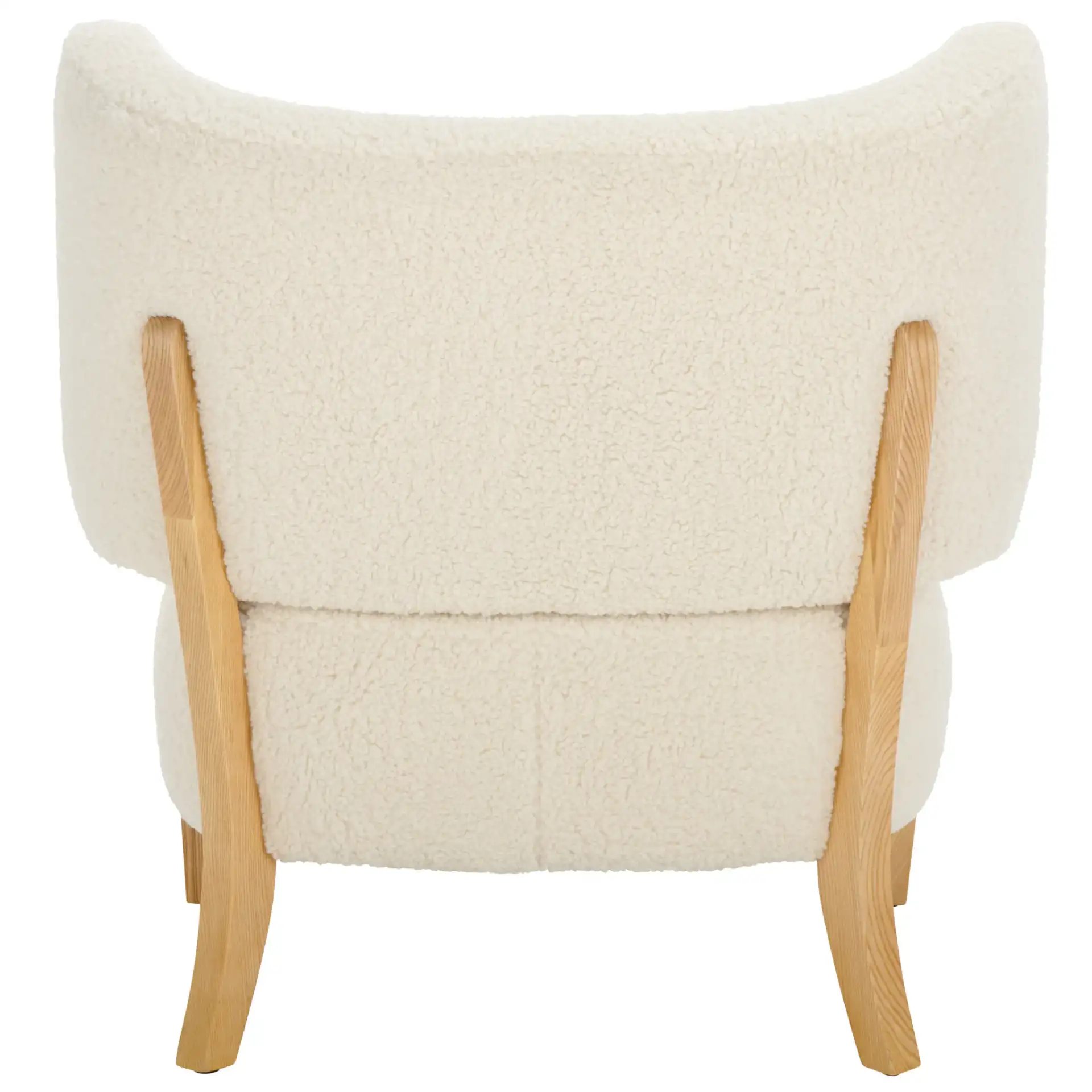 Jakoda Accent Chair in Off-White / Natural, detail view