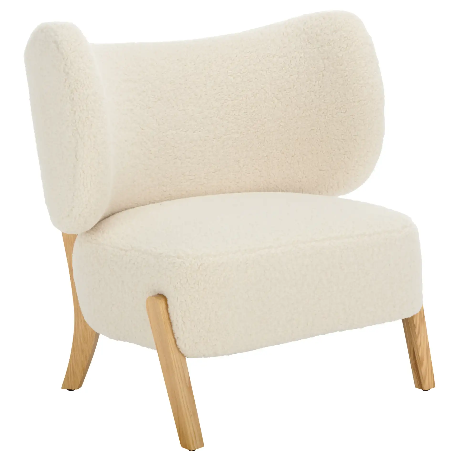 Jakoda Accent Chair in Off-White / Natural