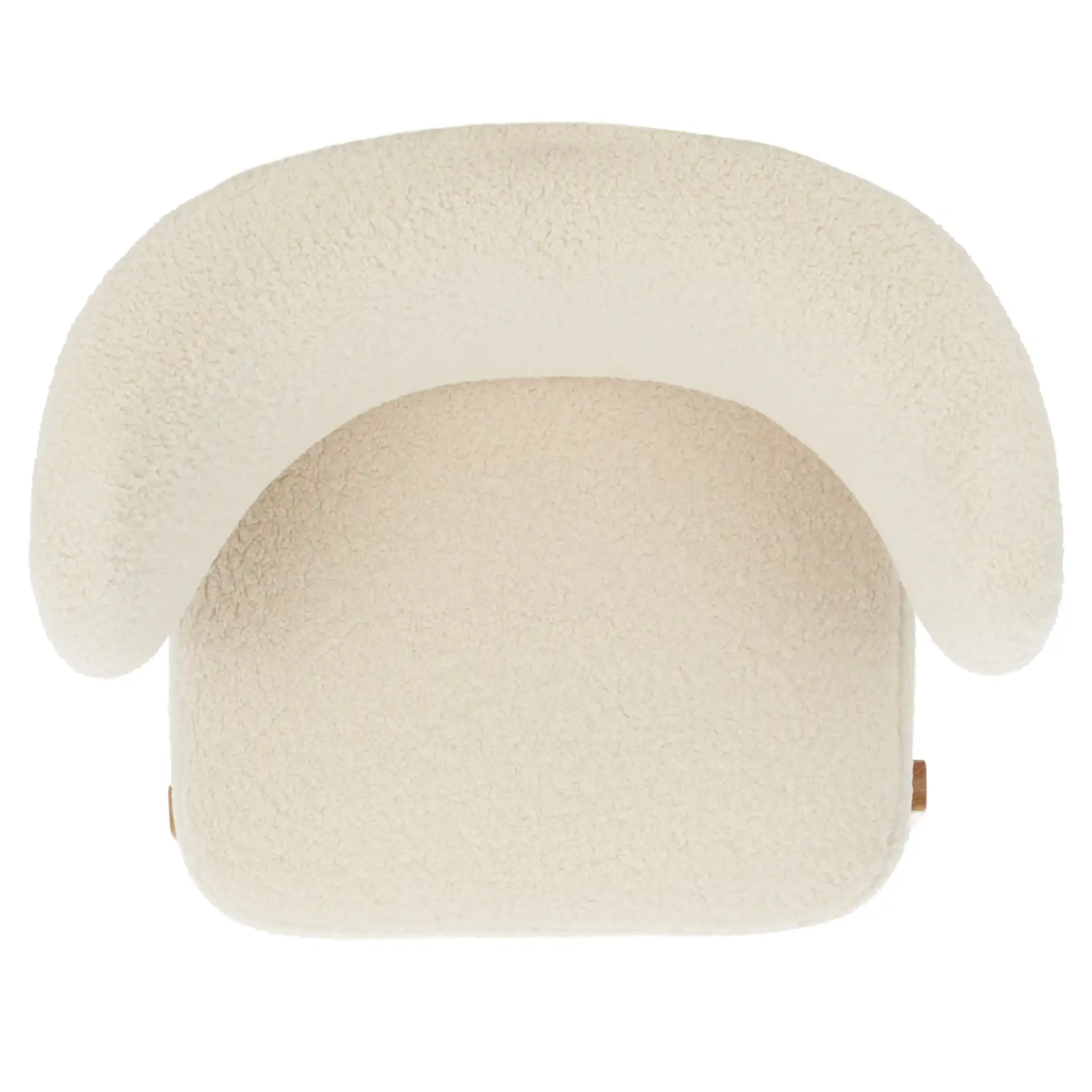 Jakoda Accent Chair in Off-White / Natural, detail view