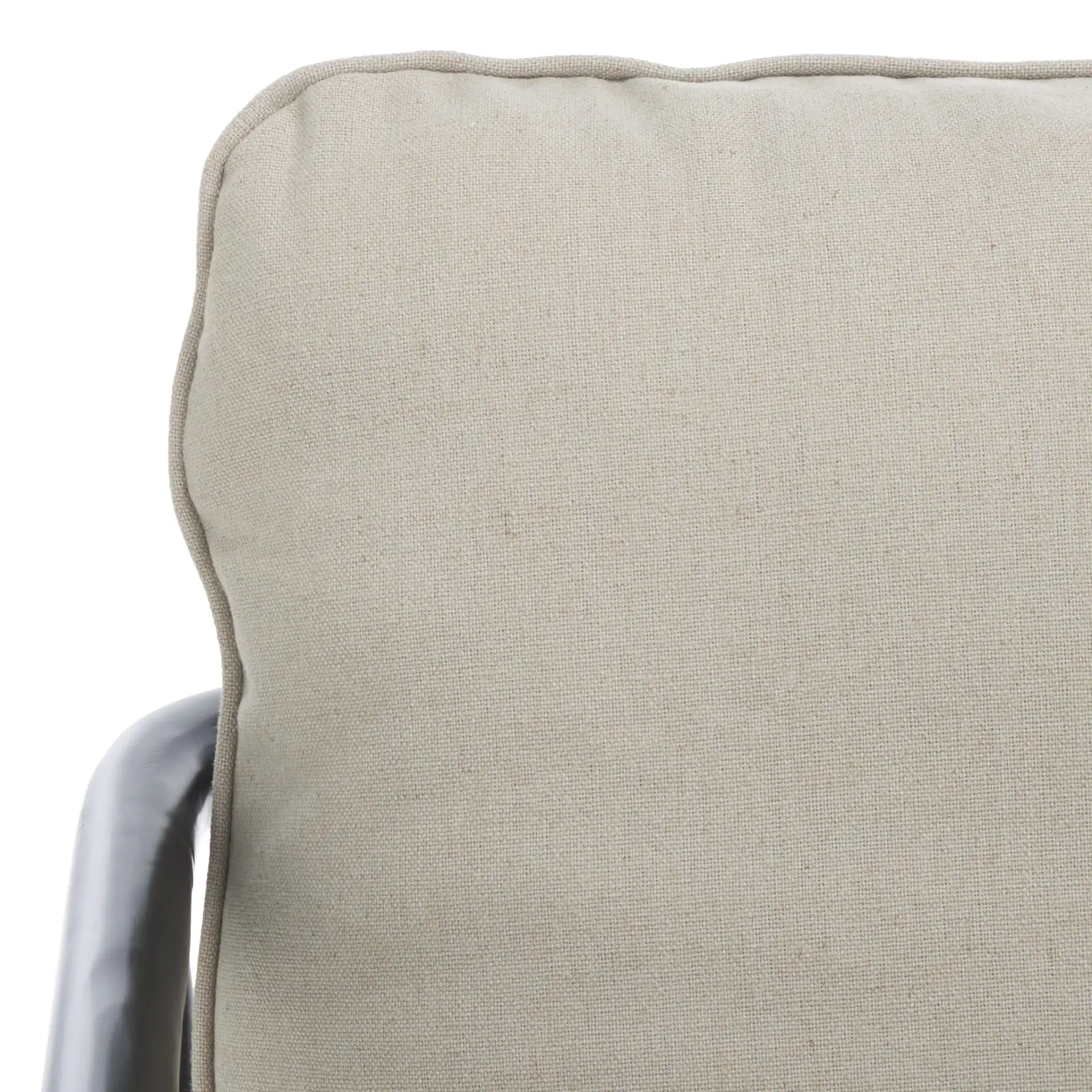 Amias Accent Chair in Gray / Matte Black in a styled room
